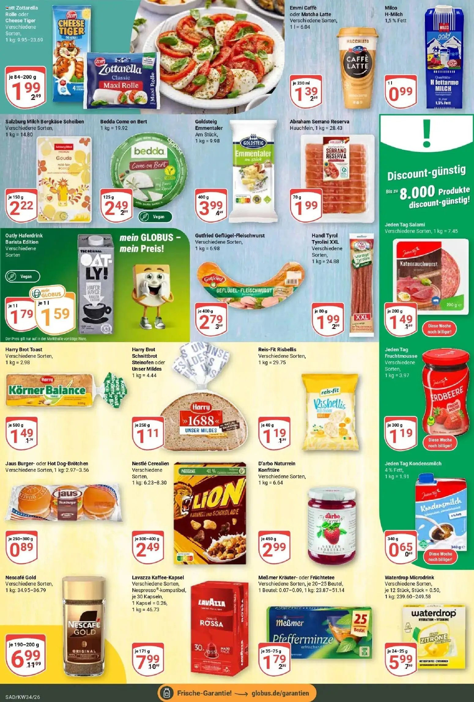 Globus Prospekt Schwandorf (ab 17.08.2026) » Angebote online | Seite: 11 | Produkte: Früchtetee, Gouda, Oatly, Salami