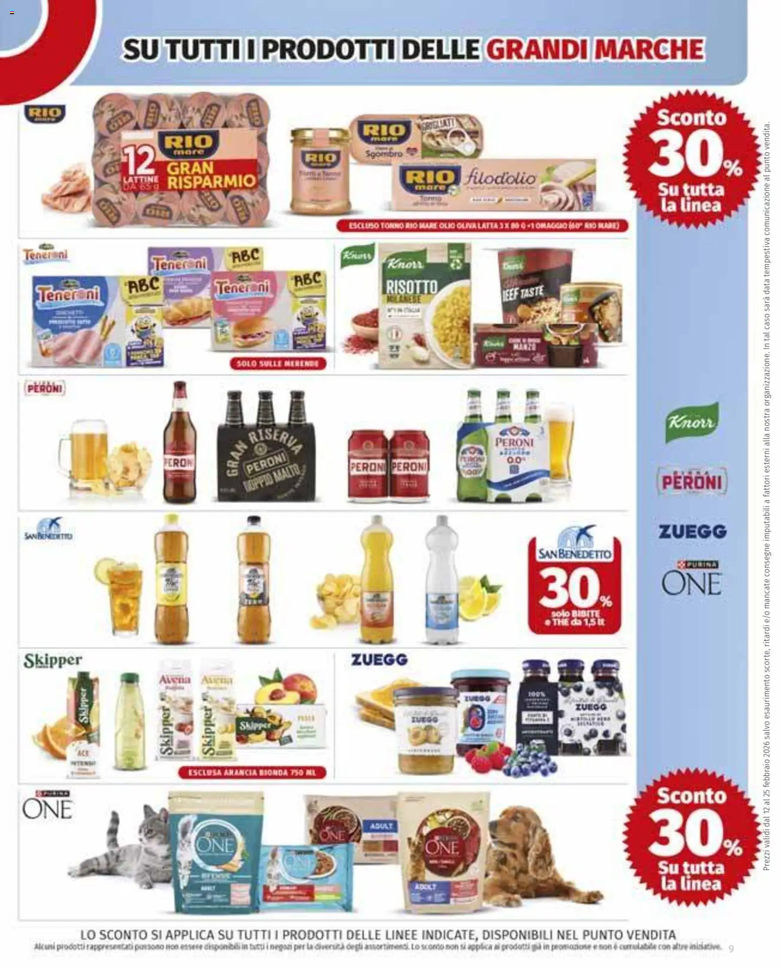 Volantino Ipercoop del 12.02.2026 | Pagina: 9 | Prodotti: Olio, Data, Bibite, Sgombro