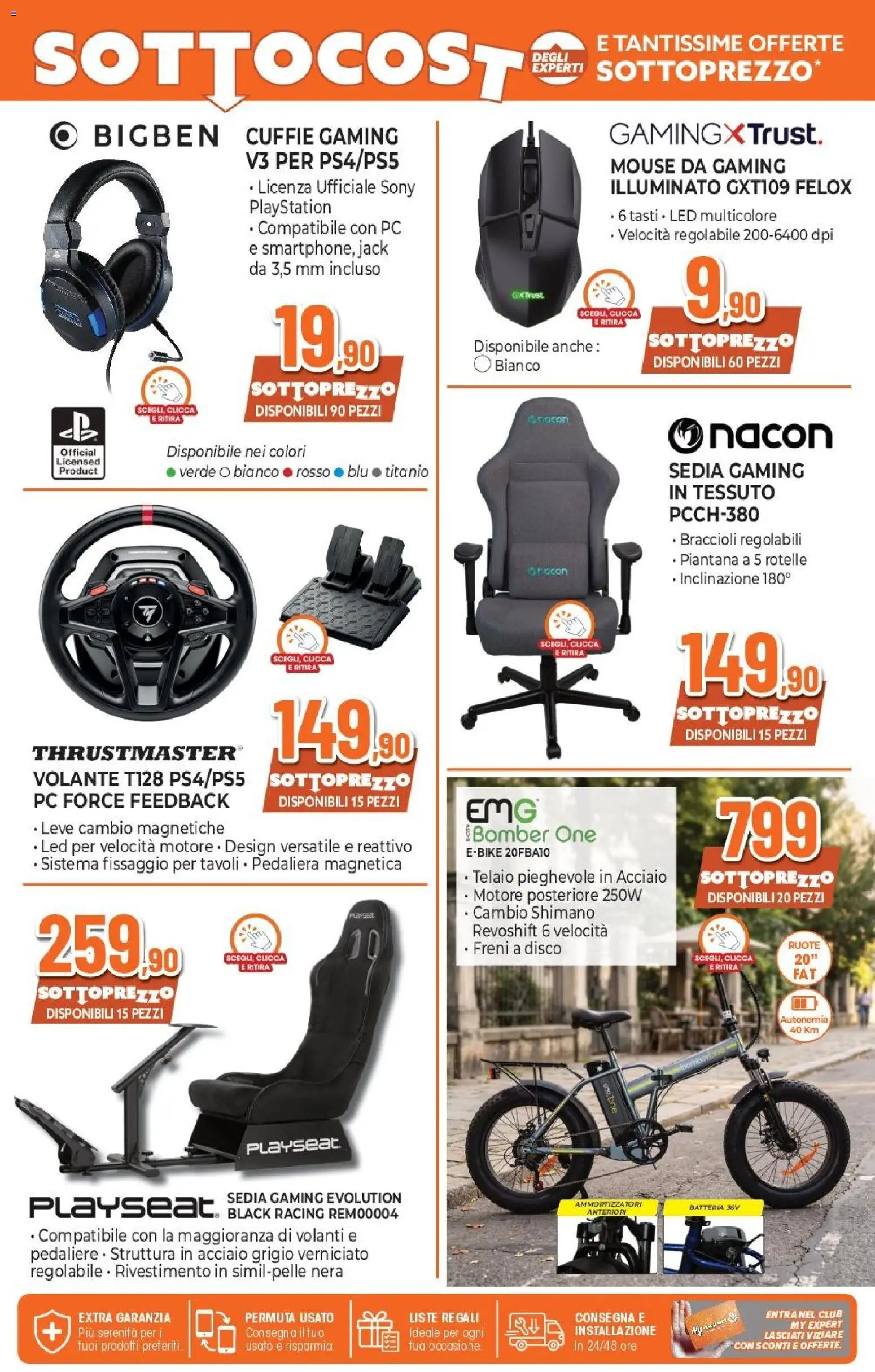 Volantino Expert del 07.05.2026 | Pagina: 6 | Prodotti: Cuffie, Playstation, Disco, Batteria