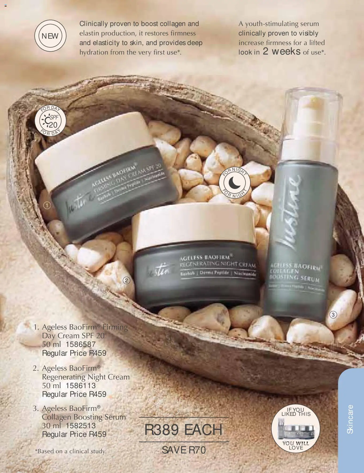 New Justine catalogue – valid from 01/08/2026 | Page: 39 | Products: Serum, Cream, Night cream, Day cream