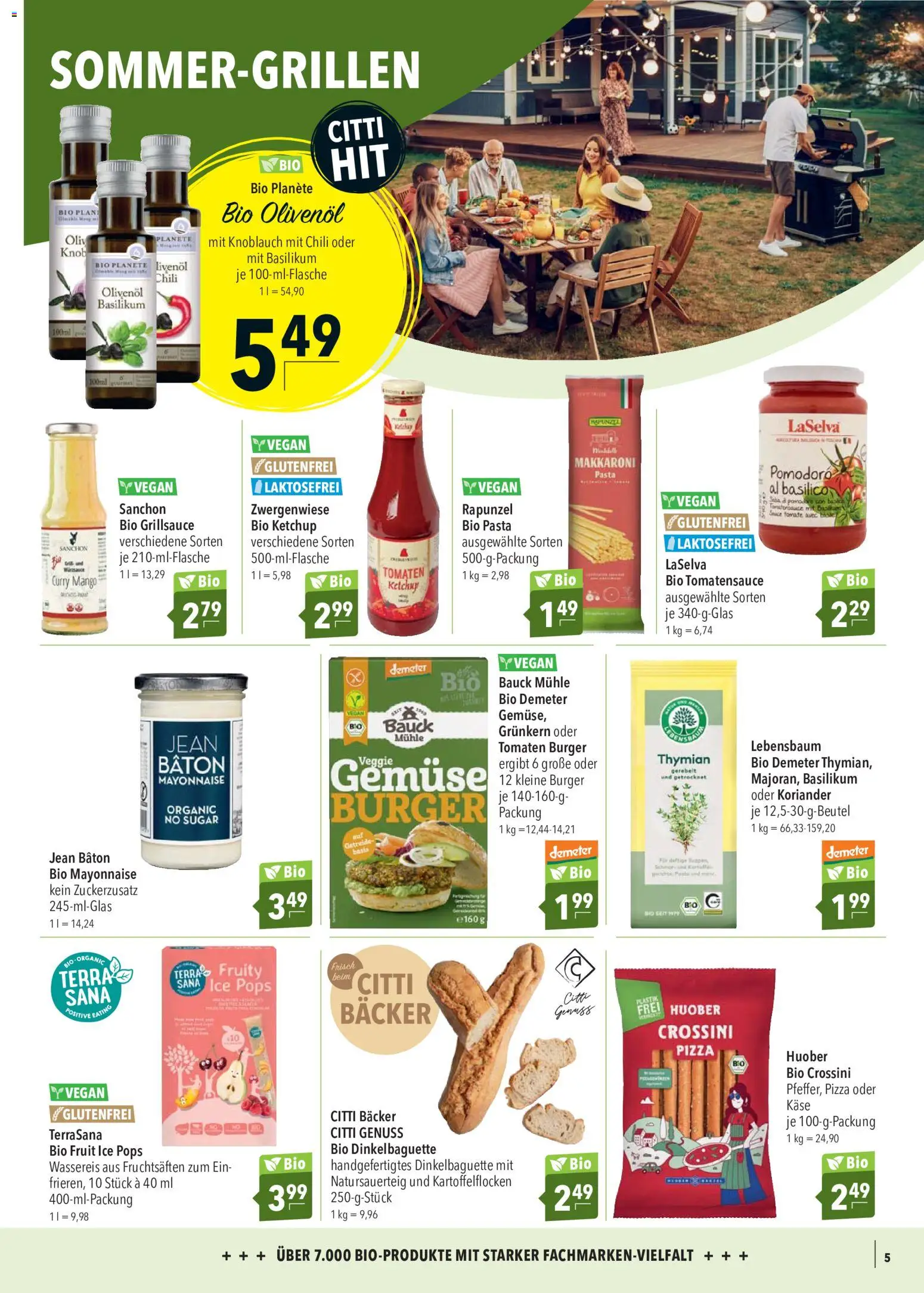 CITTI Markt Bio logisch! – gültig ab 24.06.2026 | Seite: 5 | Produkte: Käse, Tomaten, Mango, Pasta