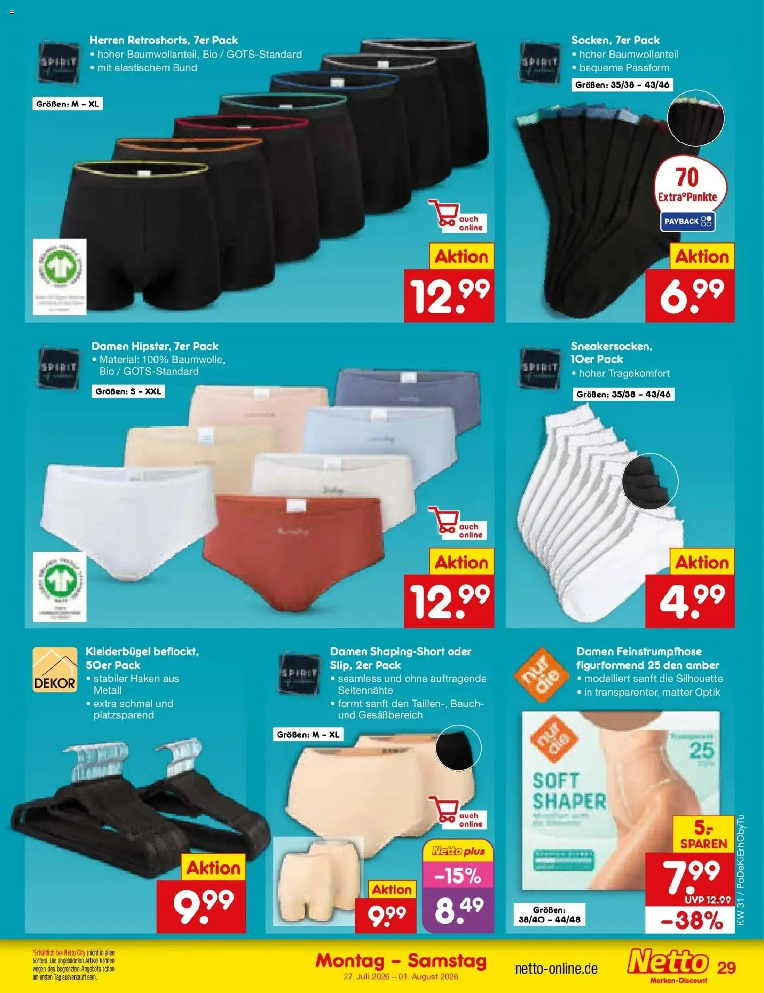 Netto Marken-Discount Prospekt Nürnberg – gültig ab 27.07.2026 | Seite: 44 | Produkte: Kleiderbügel