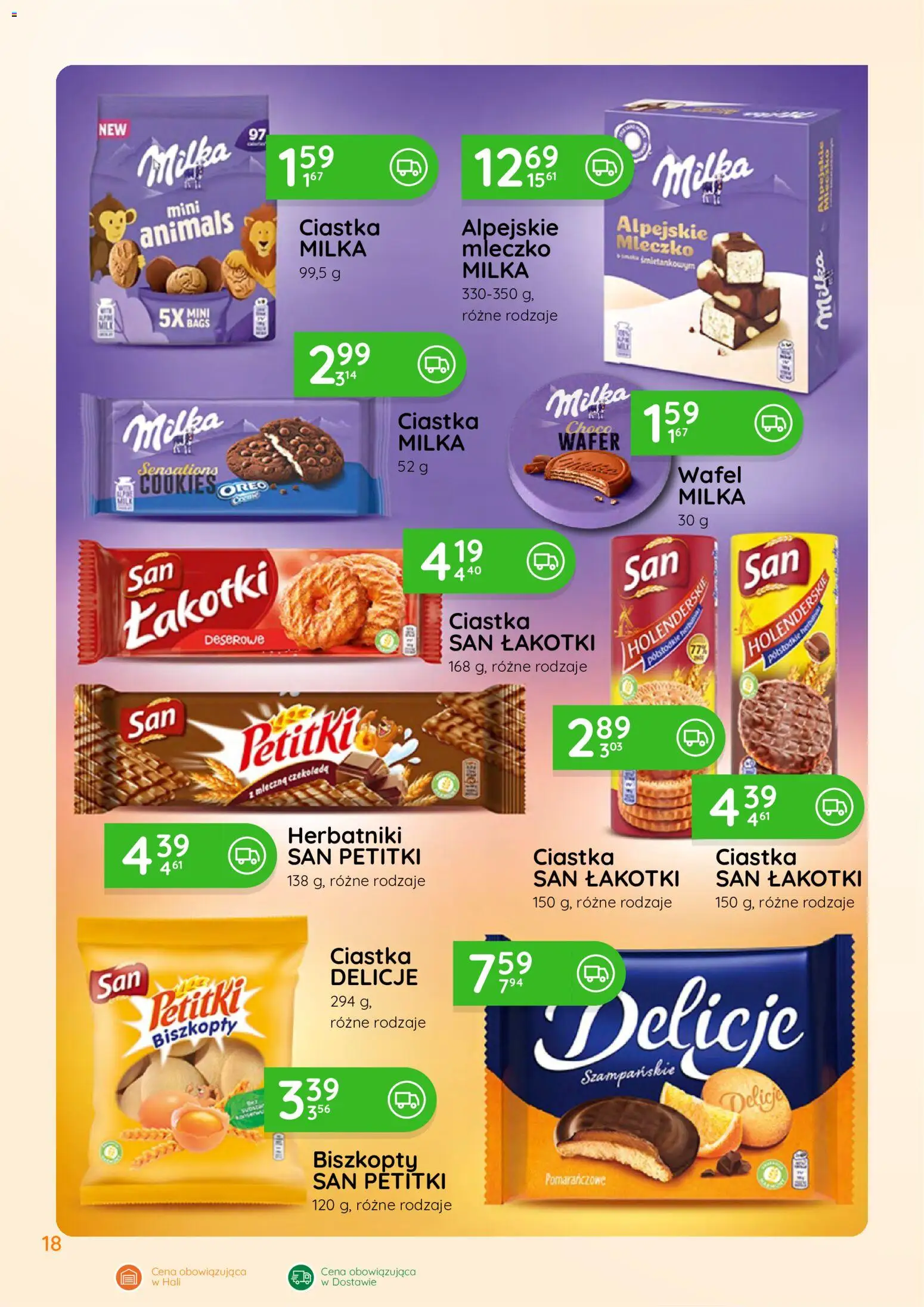 Eurocash gazetka - Oferta Handlowa od 24.08.2026 | Strona: 18 | Produkty: Oreo, Milka, Ciastka, Milka choco wafer
