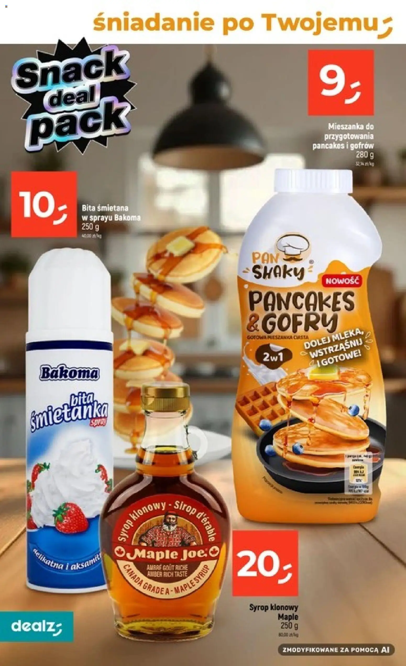 Dealz gazetka - Szkolne Mega Ceny od 06.08.2026 | Strona: 26 | Produkty: Syrop, Bita śmietanka, Syrop klonowy, Śmietana