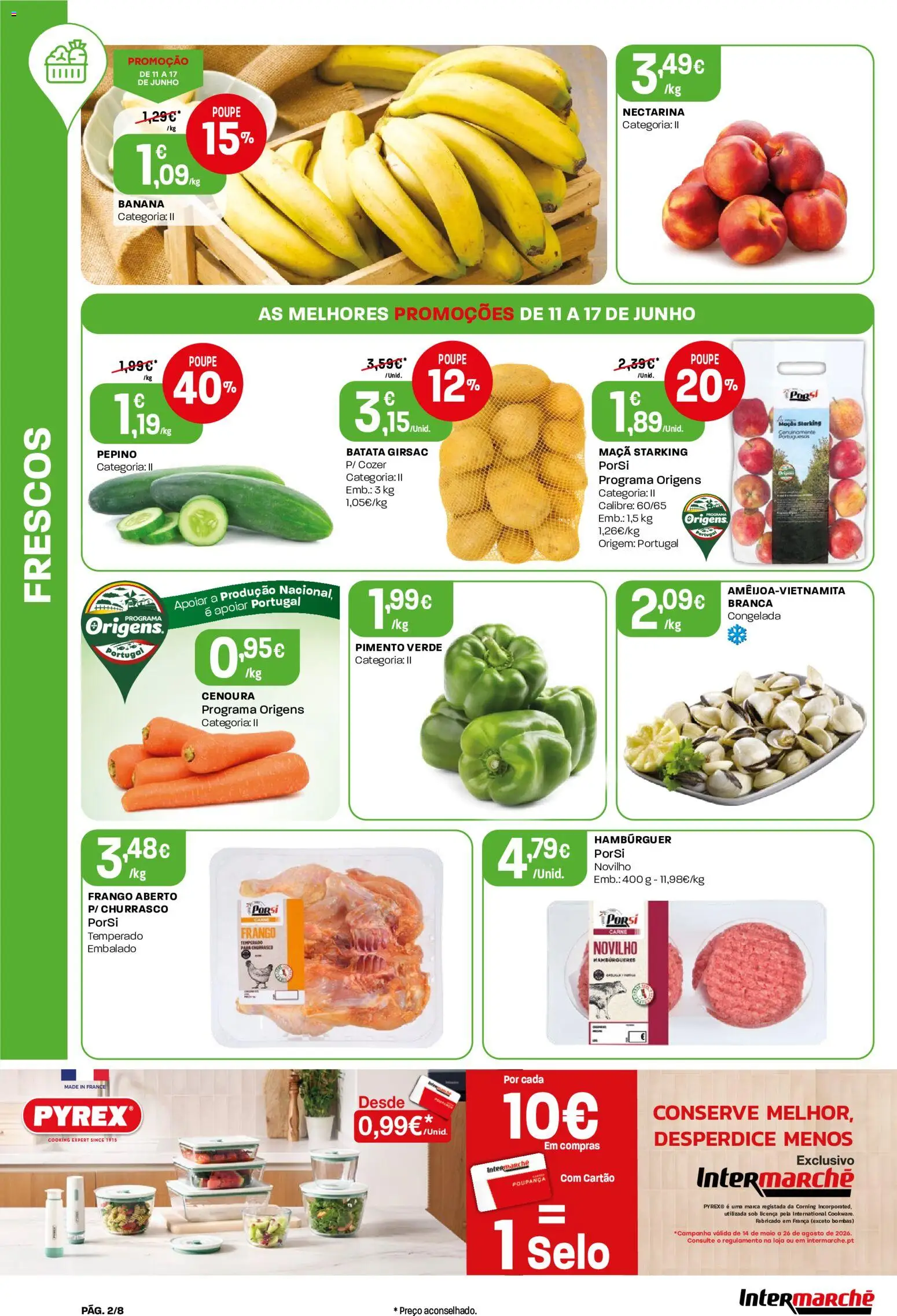 Intermarché Folheto Mini │ válido de 11.06.2026 | Página: 2 | Produtos: Batata, Frango, Carne, Cenoura