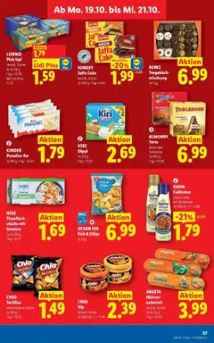 Lidl Flugblatt - Wien ab 11.10.2026 gültig | Seite: 46 | Produkte: Chips, Gemüse, Dressing, Gebäck