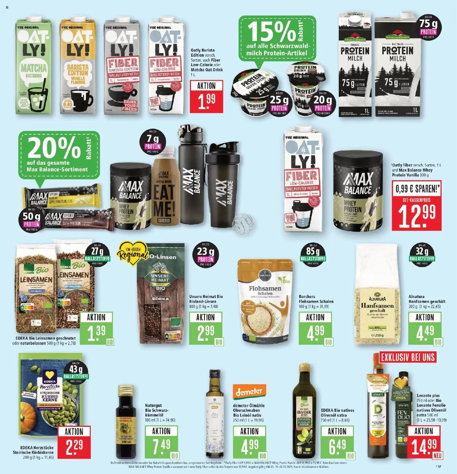 Marktkauf Prospekt Aschaffenburg (ab 19.10.2026) » Angebote online | Seite: 15 | Produkte: Leinöl, Vanille, Oatly, Kürbis