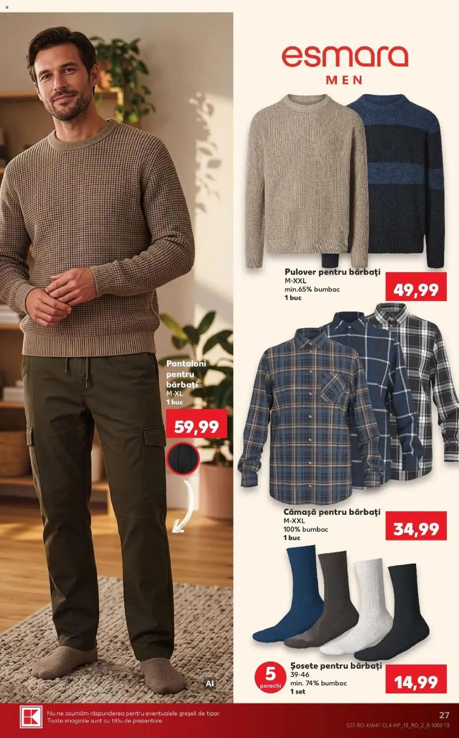 Kaufland Arad 07.10.2026 - Revista si Oferta | Pagină: 27 | Produse: Pulover, Pantaloni, Șosete