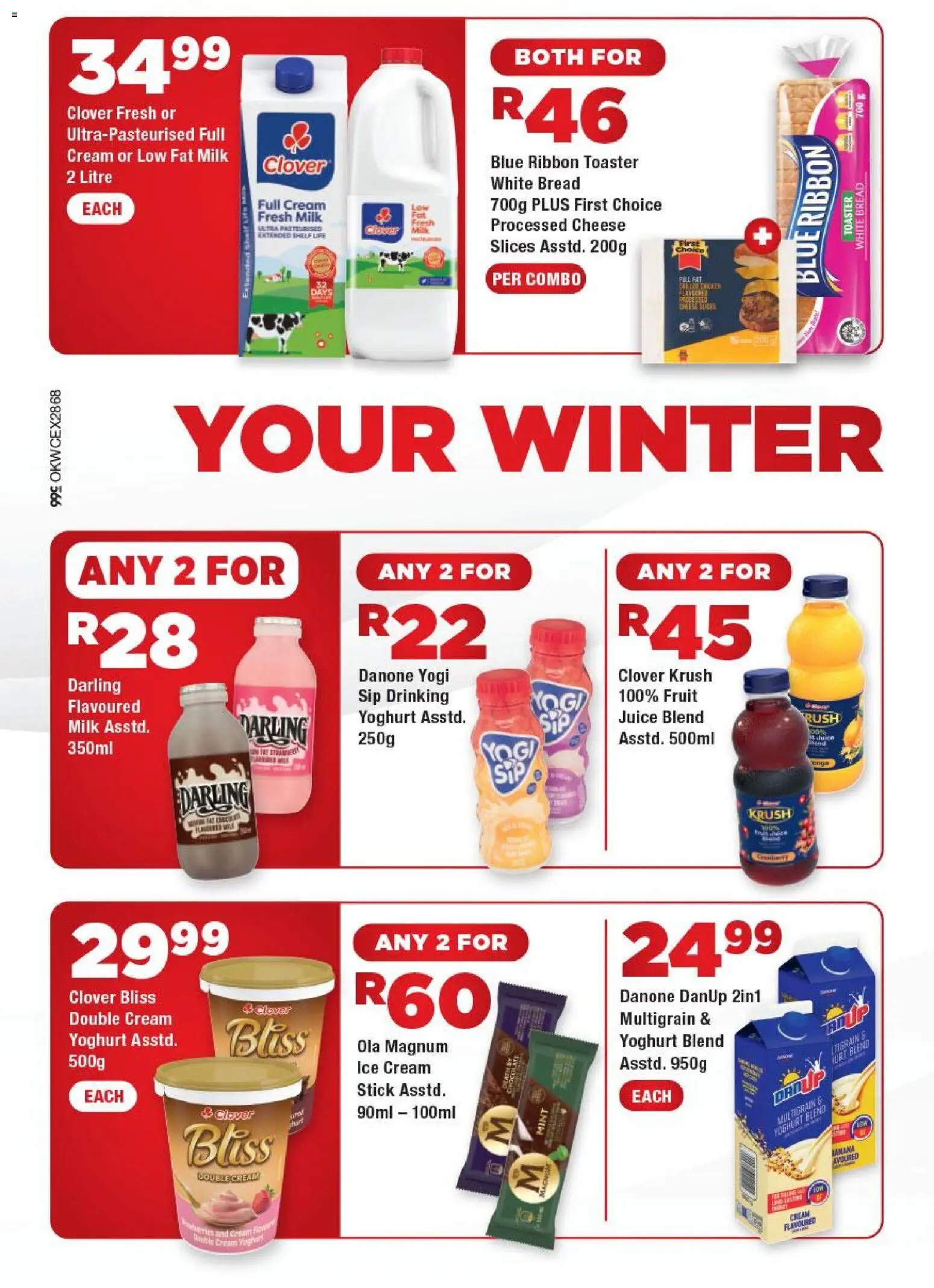 New OK Foods catalogue – valid from 06/07/2026 | Page: 2 | Products: Yoghurt, Toaster, Juice, Fruit