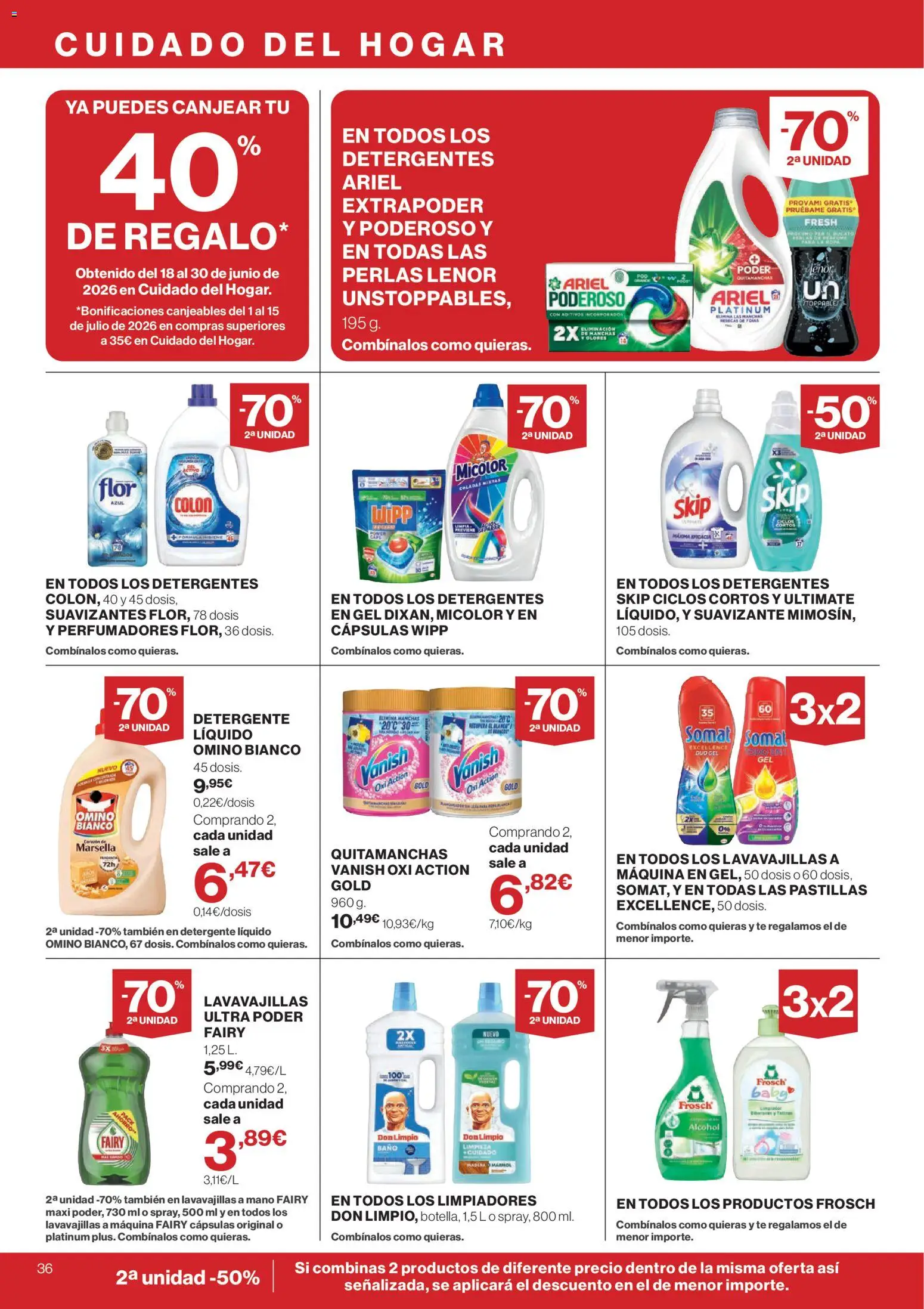Hipercor catálogo │ válido desde el 01/07/2026 | Página: 36