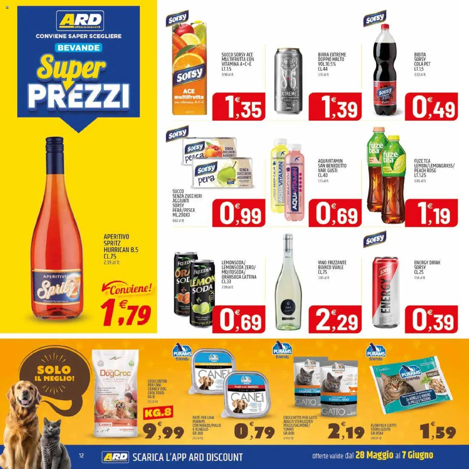 Volantino ARD Discount del 28.05.2026 | Pagina: 12 | Prodotti: Paté, Salmone, Bibita, Aperitivo
