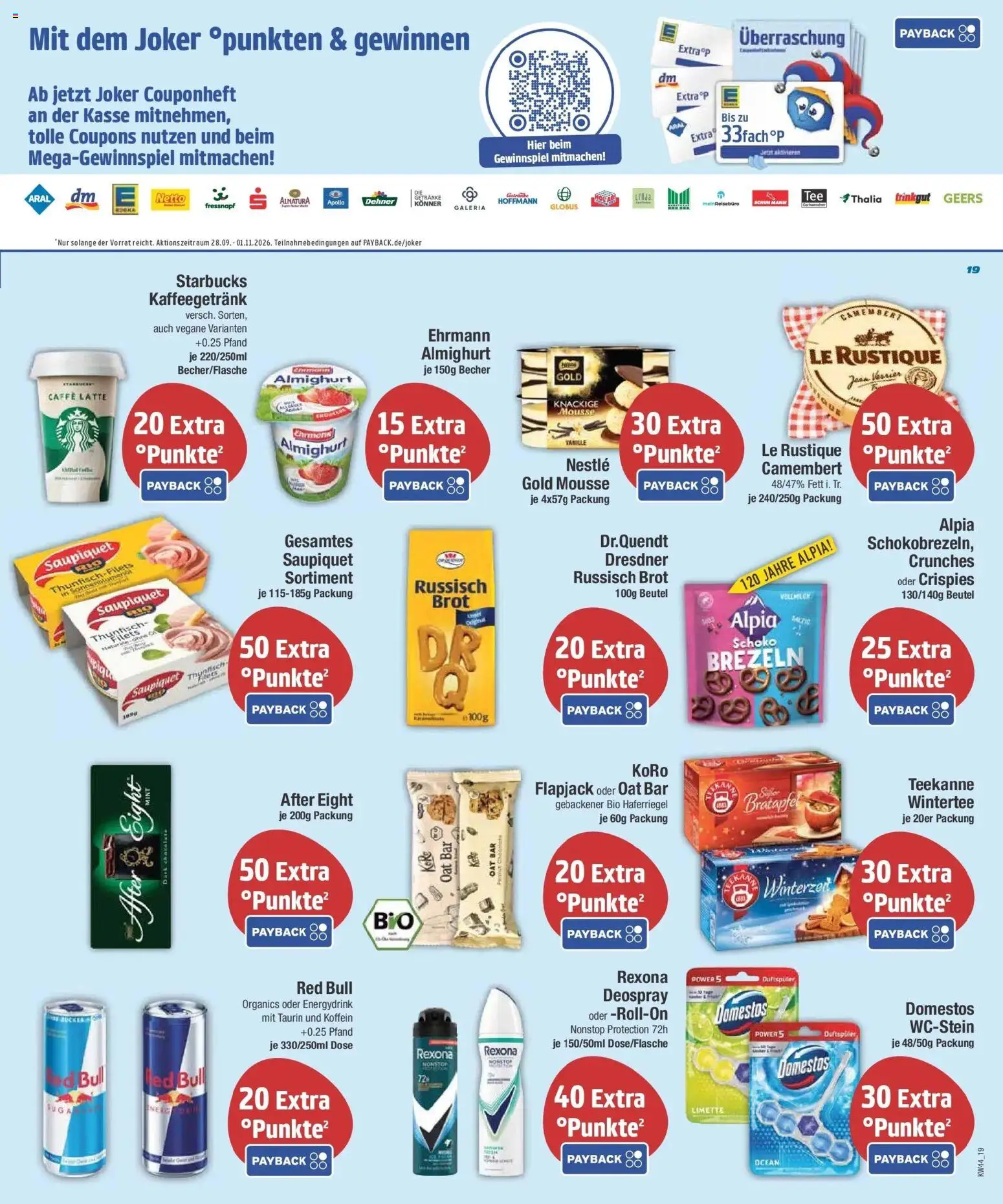 E center Prospekt Bischofswiesen (ab 26.10.2026) zum Blättern | Seite: 19 | Produkte: Thunfisch, Deospray, Teekanne, Brot