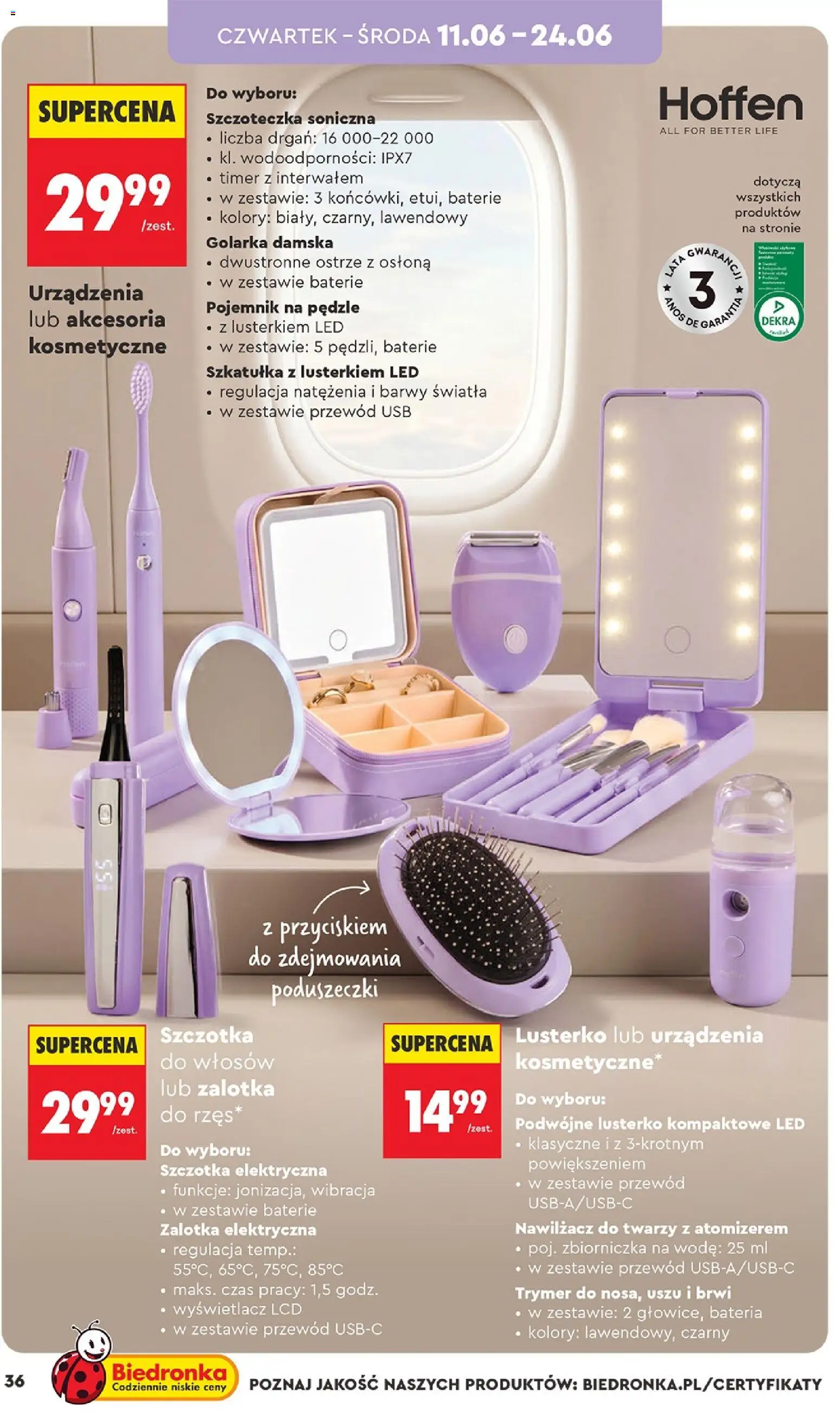 Biedronka gazetka - Hity i inspiracje od 06.06.2026 | Strona: 38 | Produkty: Szczoteczka soniczna, Baterie, Bateria, Szczotka