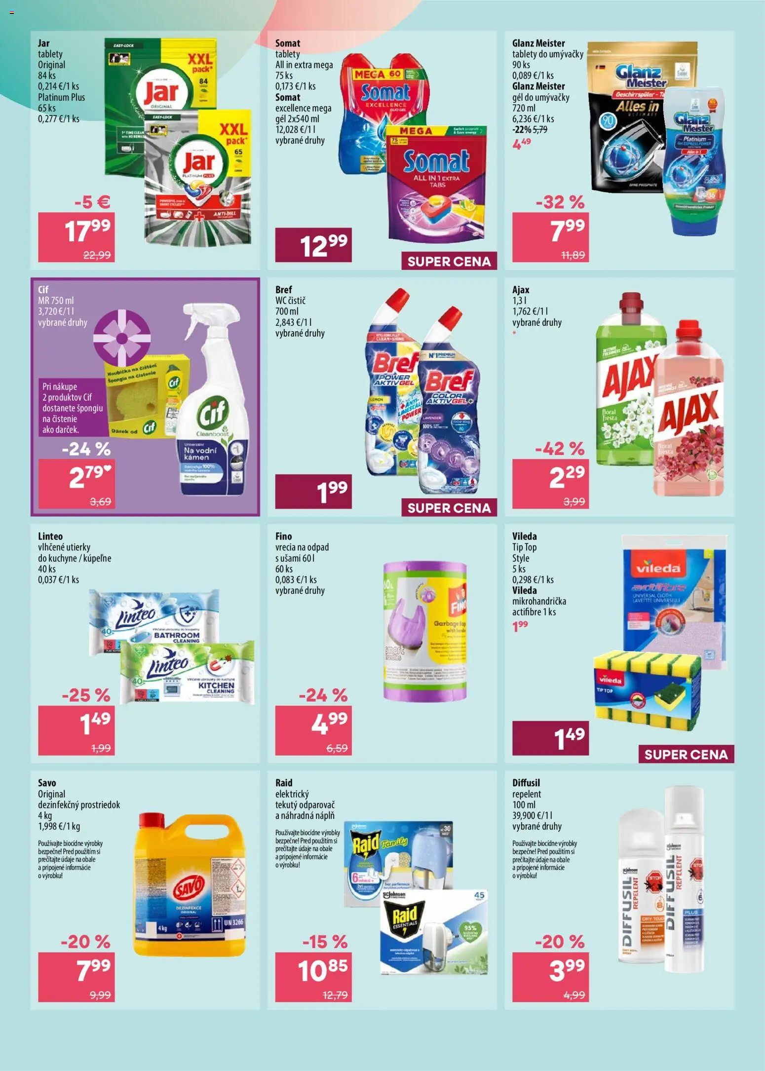 Nové 101 drogerie akcie – leták je platný od 08.07.2026 | Strana: 8 | Produkty: Wc, Savo, Kuchyne, Raid