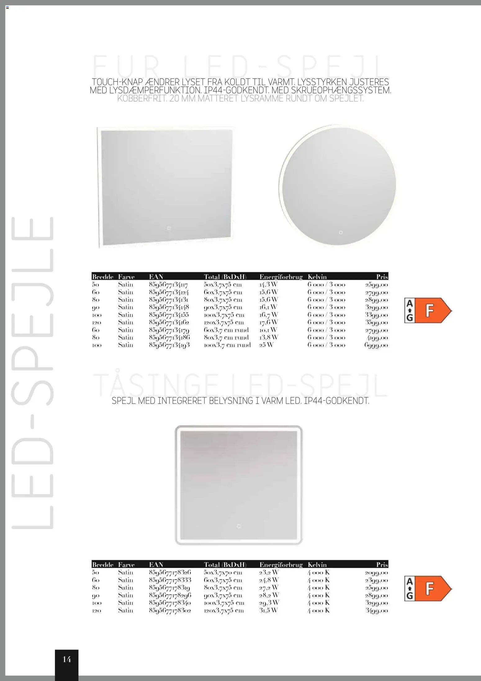 Bauhaus tilbudsavis – gyldig fra 01/01/2026 | Side: 14 | Produkter: Spejl