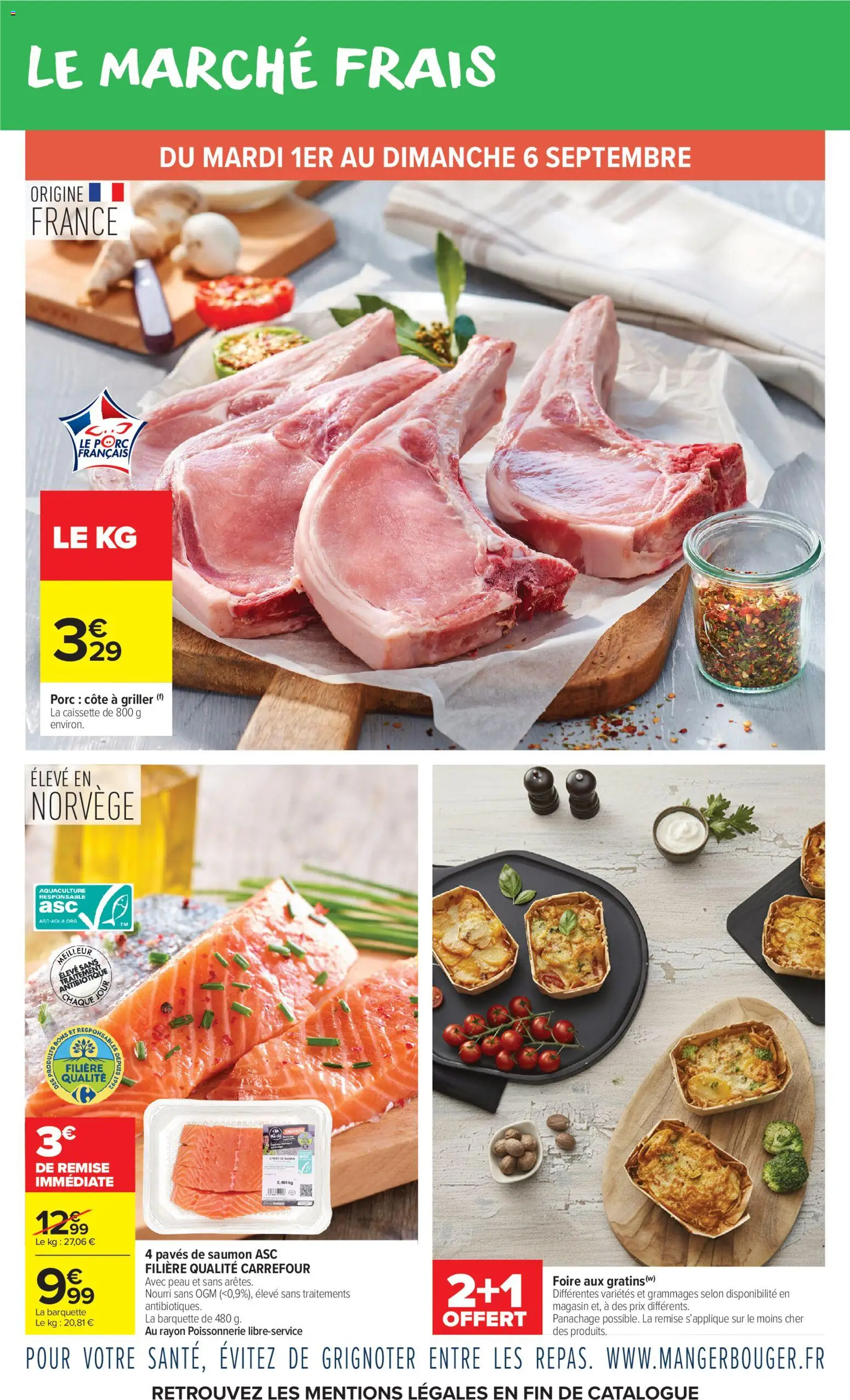 {H1} | Page: 4 | Produits: Poissonnerie, Porc, Saumon