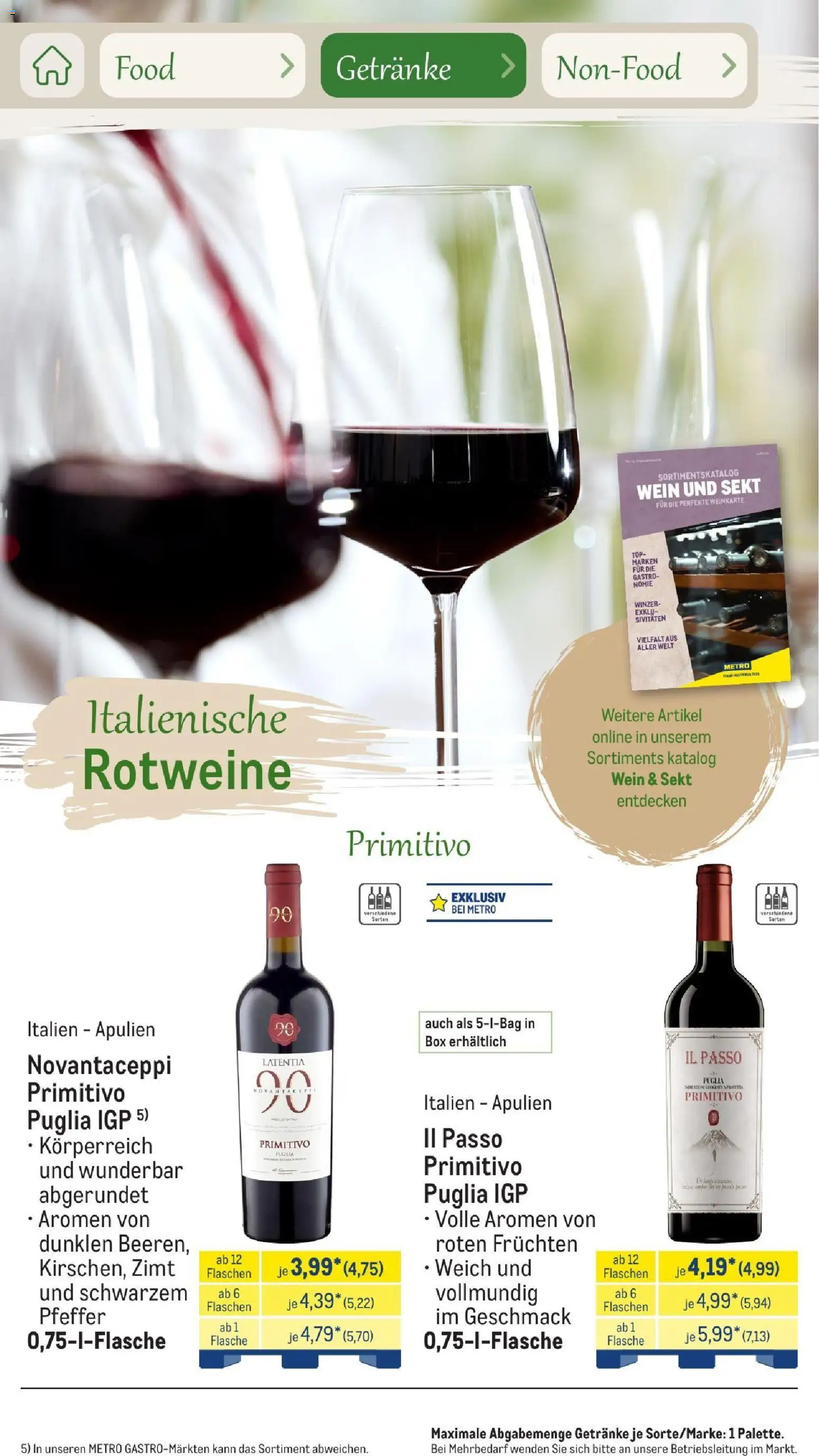 Metro Saisonkatalog Outdoor Dining – gültig ab 01.06.2026 | Seite: 53 | Produkte: Top, Box, Pfeffer, Wein