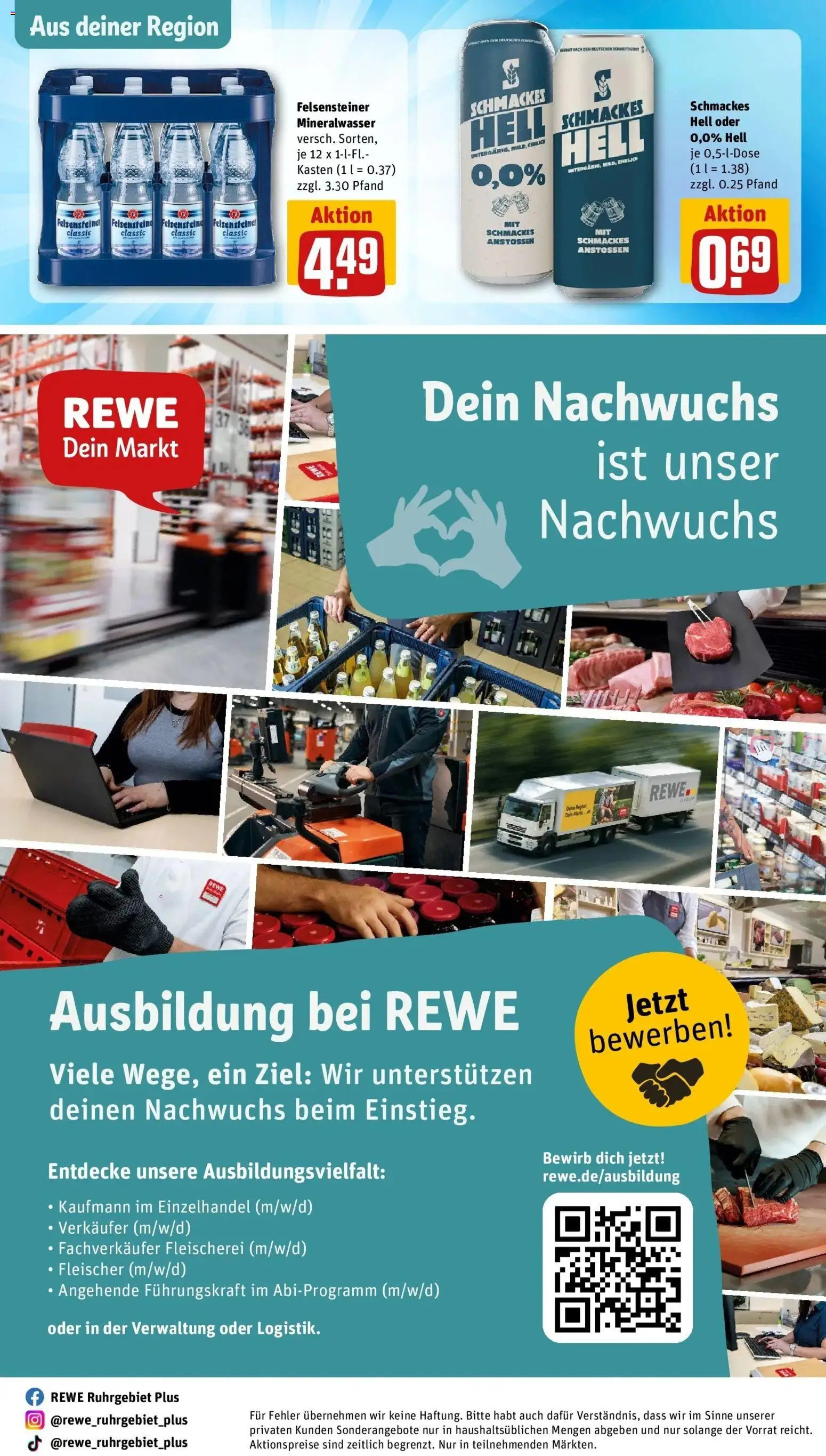 REWE Prospekt ab 19.10.2026 zum Blättern » Angebote | Seite: 34 | Produkte: Mineralwasser