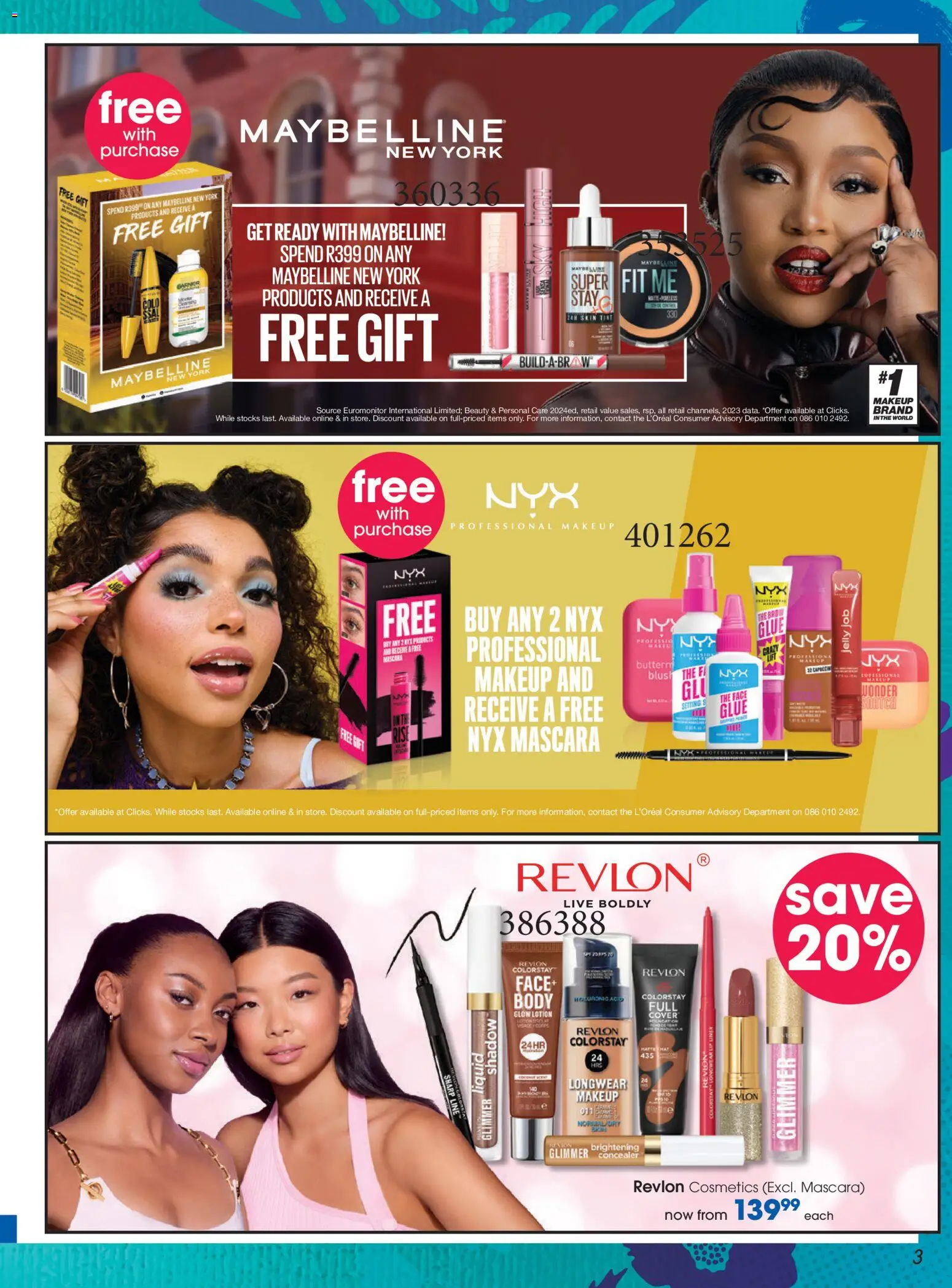 New Clicks catalogue – valid from 21.05.2026 | Page: 4 | Products: Foundation, Concealer, Blush, Mascara