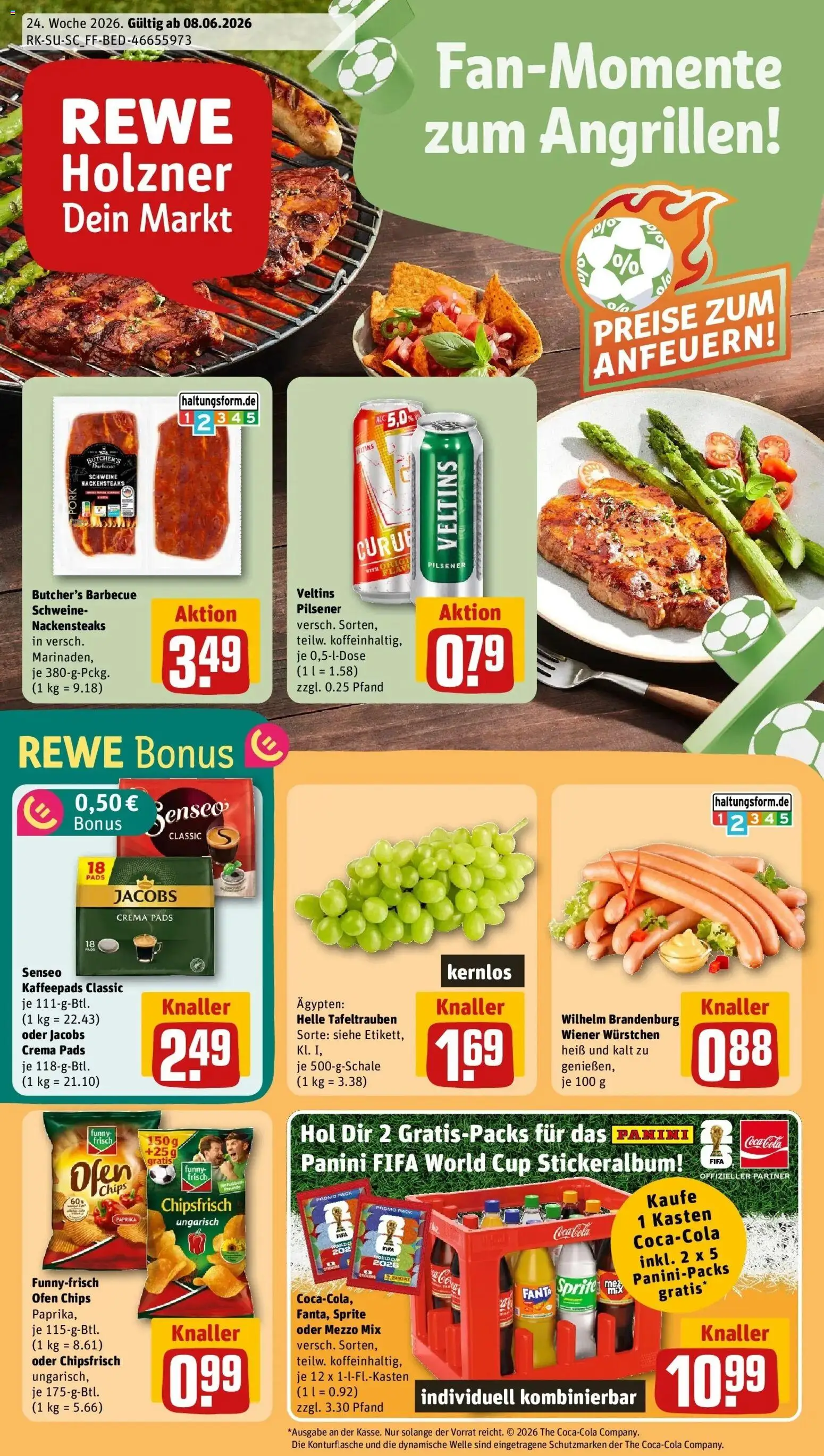 Rewe Prospekt Brunnthal – gültig ab 08.06.2026 | Seite: 1 | Produkte: Kaffeepads, Mezzo mix, Sprite, Oder mezzo mix
