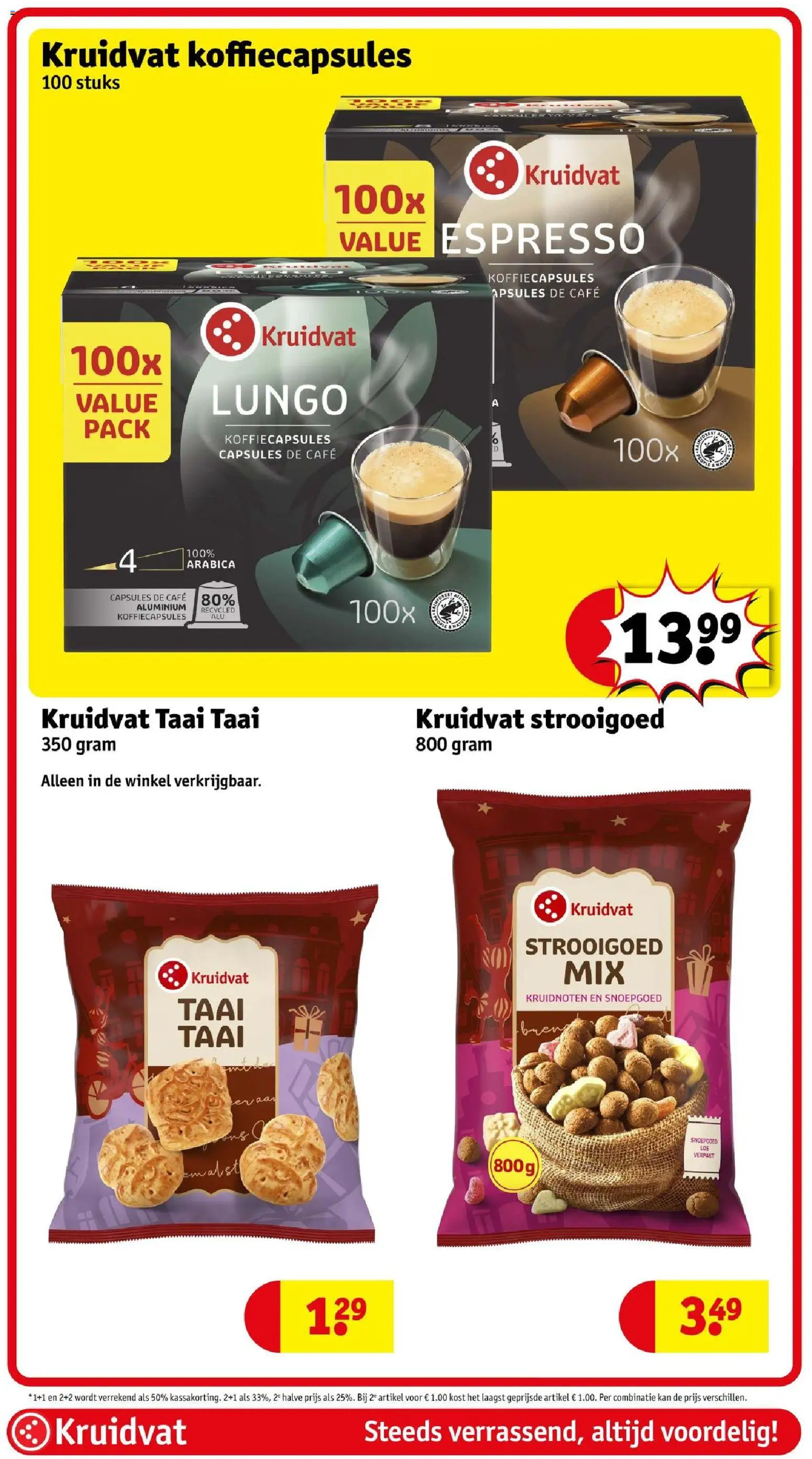 {H1} | Pagina: 105 | Producten: Koffiecapsules, Kan, Snoepgoed, Capsules