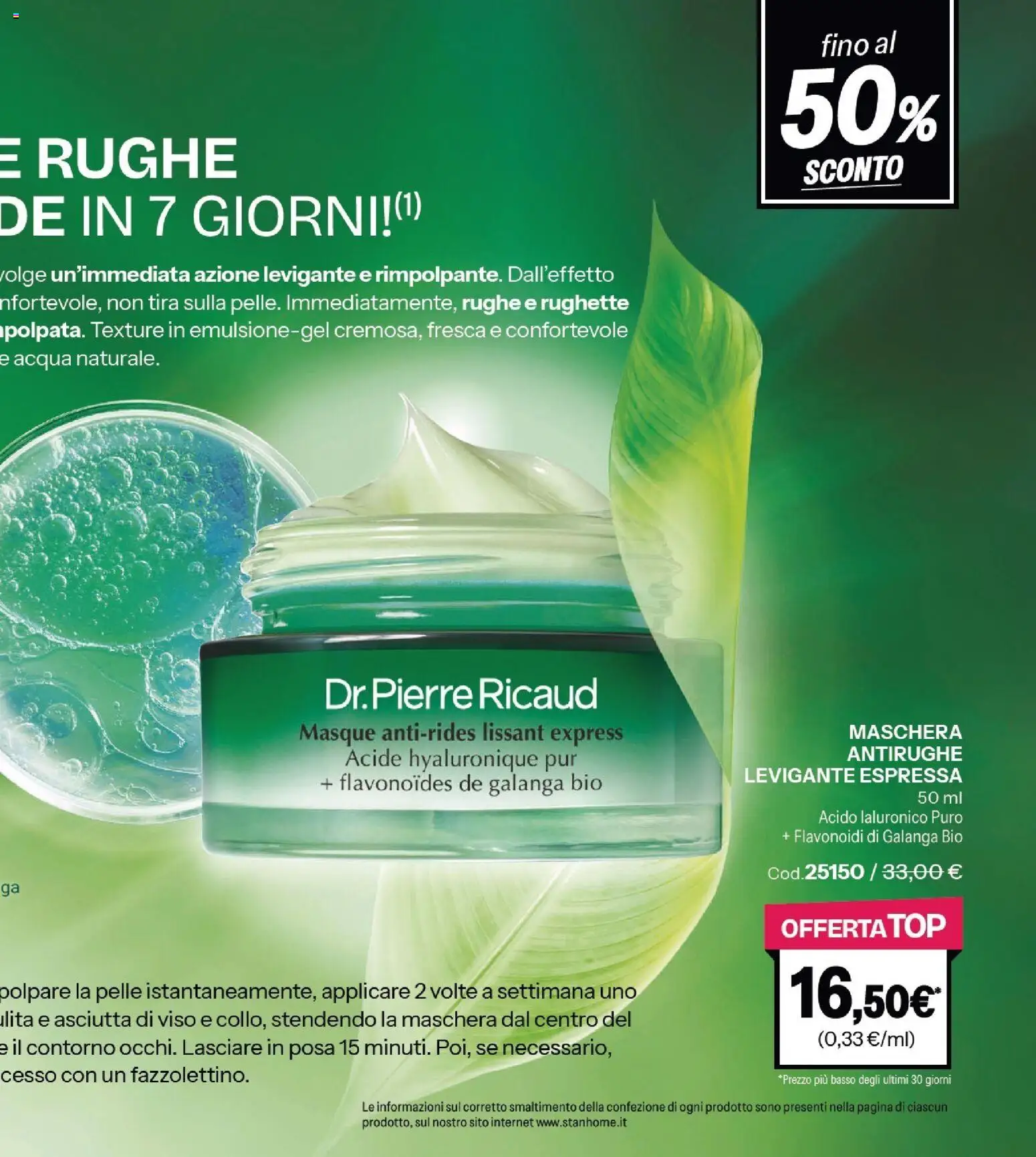 Volantino Stanhome del 23/06/2026 | Pagina: 80 | Prodotti: Maschera, Acqua