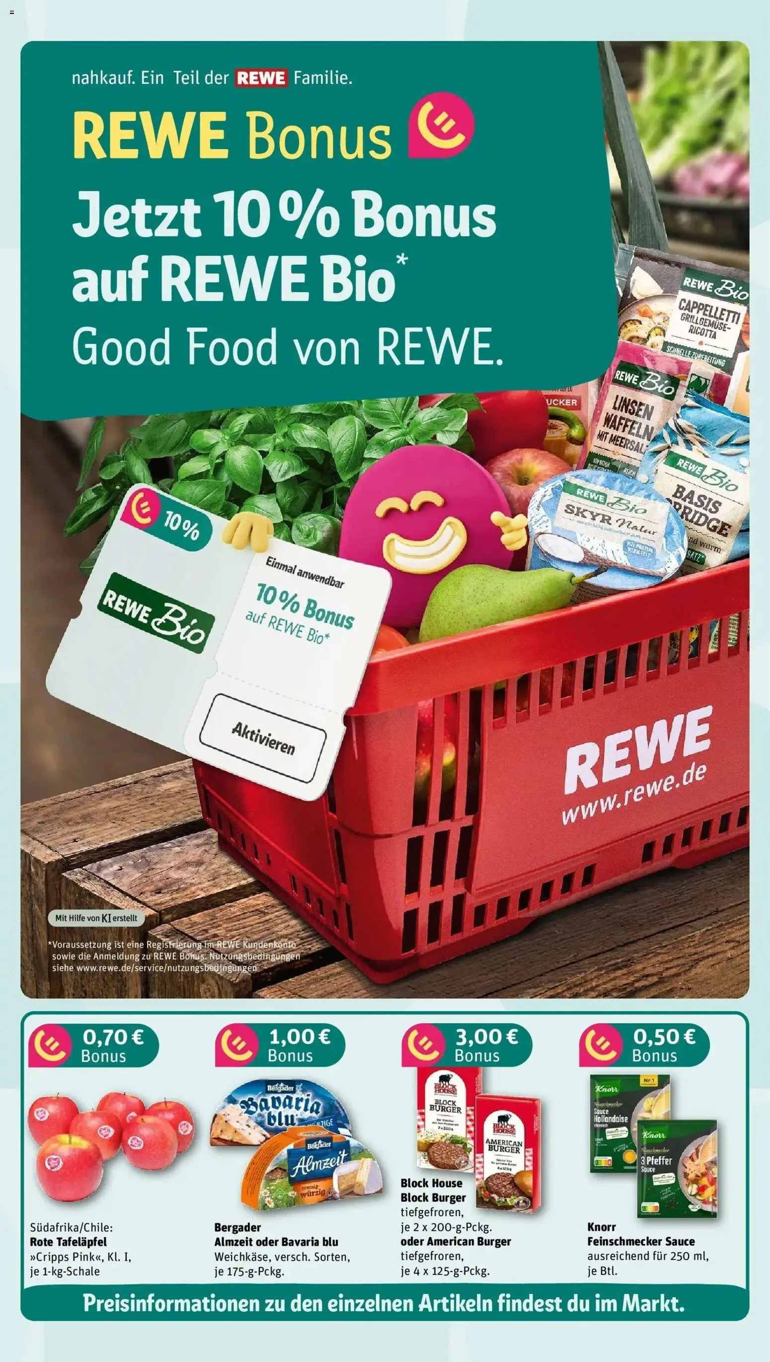 REWE Prospekt ab 31.08.2026 zum Blättern » Angebote | Seite: 4 | Produkte: Burger, Knorr, Skyr, Pfeffer