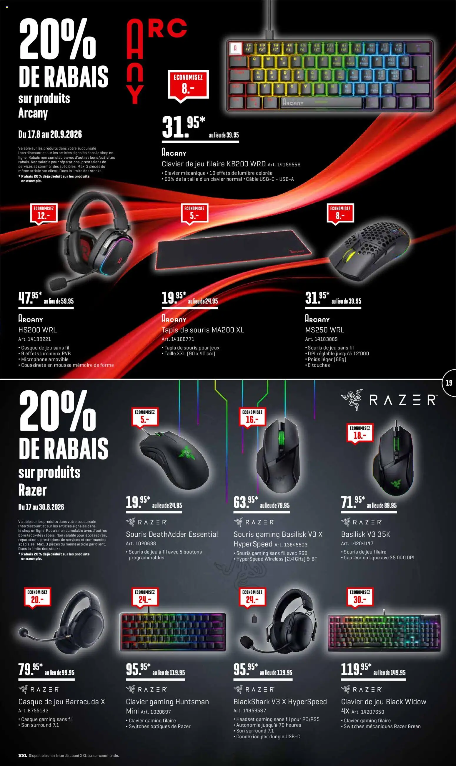 Interdiscount aktionen FR – gültig ab 17.08.2026 | Seite: 19 | Produkte: Headset