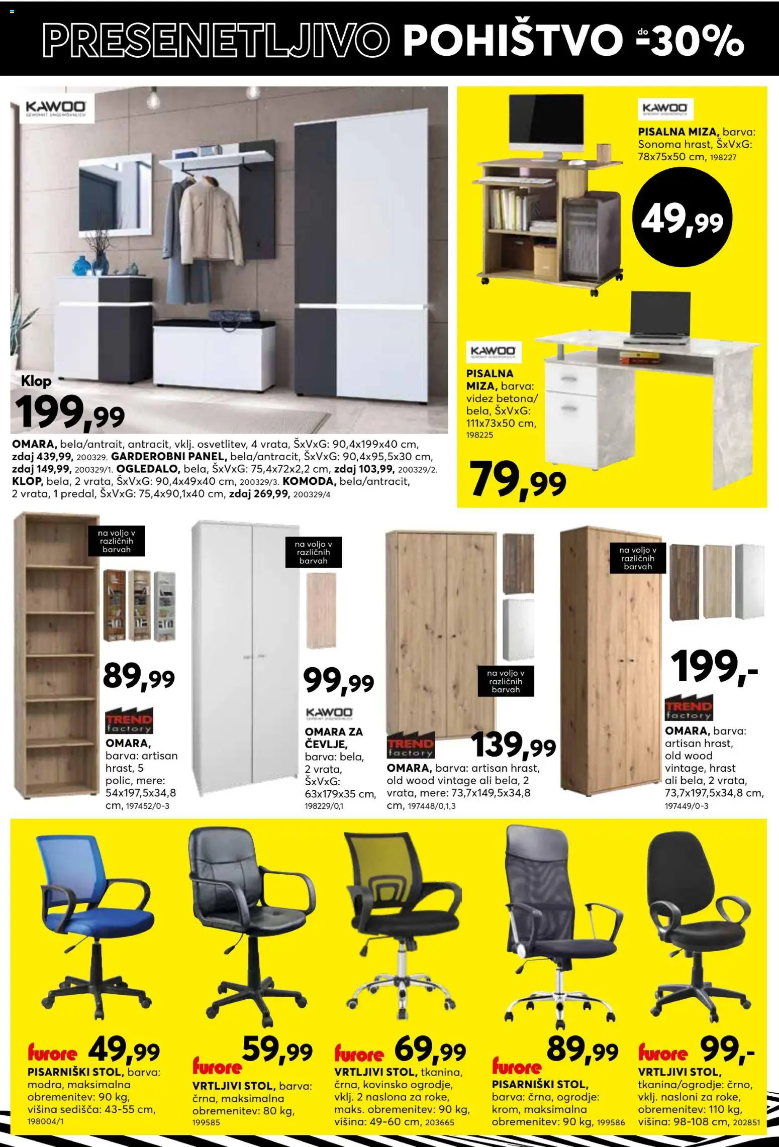 Novi Dipo katalog ponudbe – veljaven od 22.07.2026 | Stran: 14 | Izdelki: Pohištvo, Omara, Barva