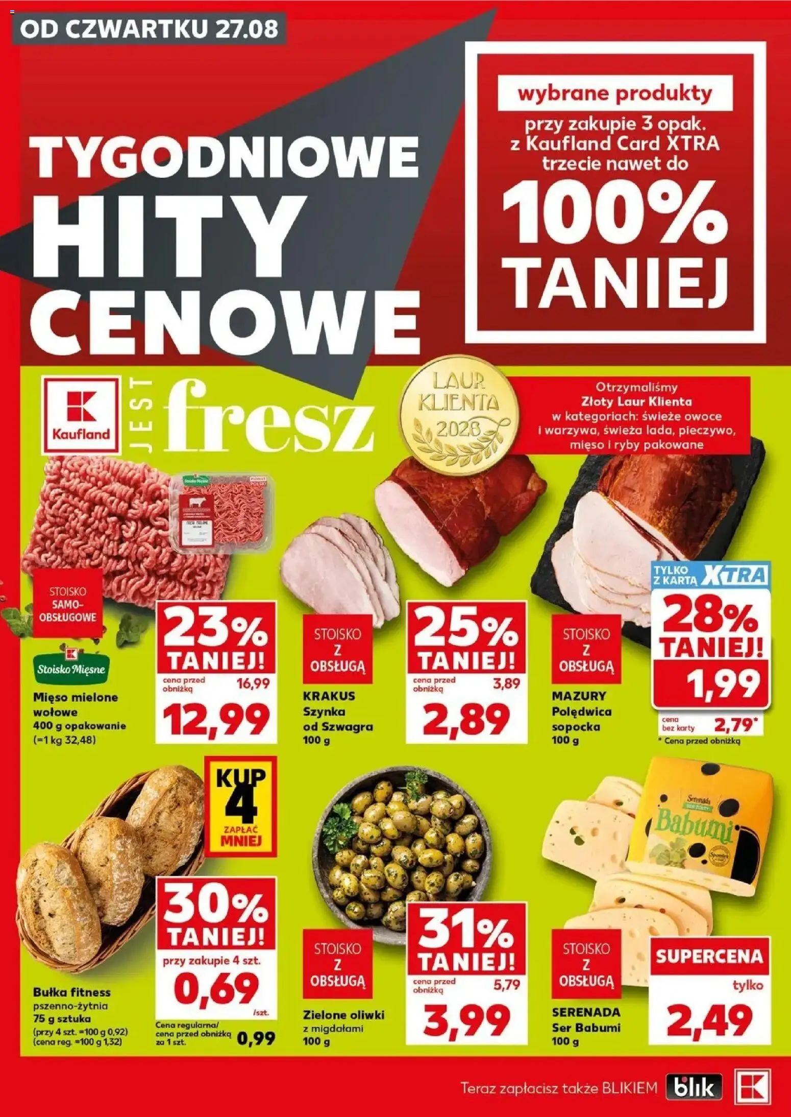 Kaufland gazetka - Mocny start od 31.08.2026 - od jutra PDF | Strona: 10 | Produkty: Polędwica sopocka, Bułka fitness, Ryby, Owoce