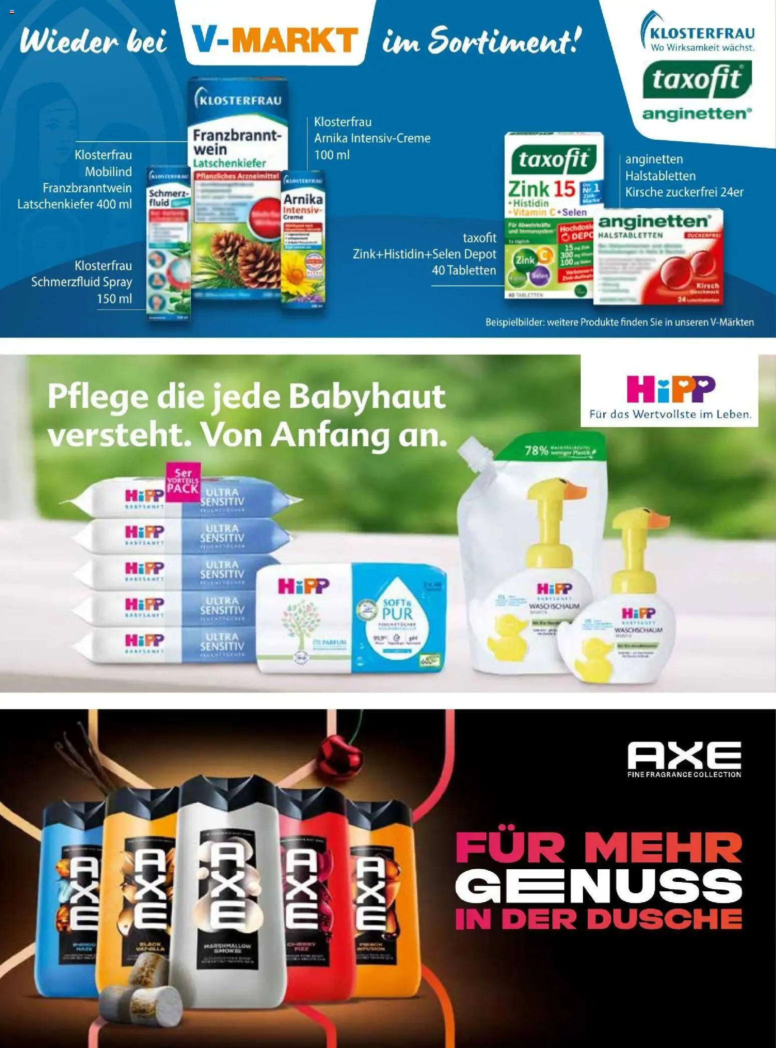 V-Markt Vielfals September / Oktober – gültig ab 01.09.2026 | Seite: 38 | Produkte: Dusche, Creme, Wein