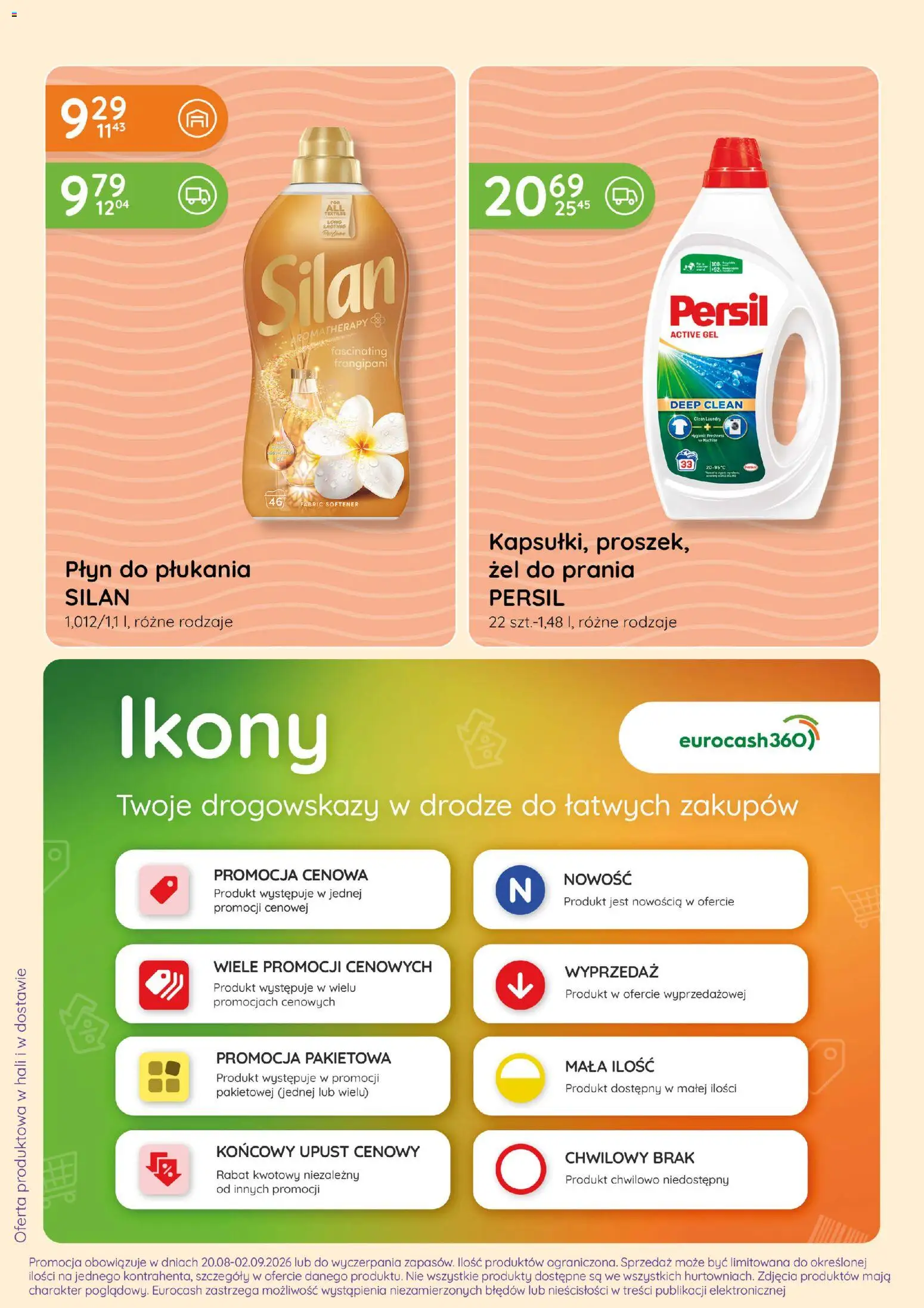 Eurocash gazetka - Ofensywa Spożywcza od 20.08.2026 | Strona: 12 | Produkty: Płyn do płukania, Persil, Żel do prania