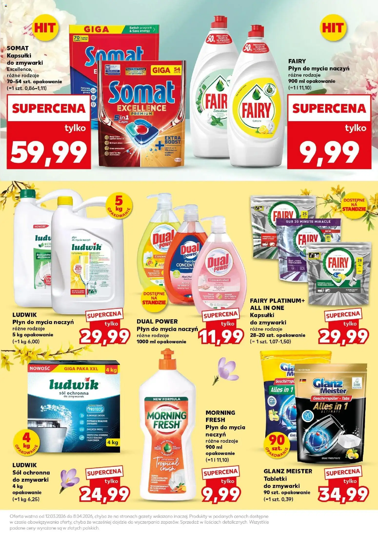 Kaufland gazetka - Dom na Wielkanoc od 12.03.2026 | Strona: 23 | Produkty: Cytryna, Fairy, Kapsułki do zmywarki, Płyn do mycia naczyń