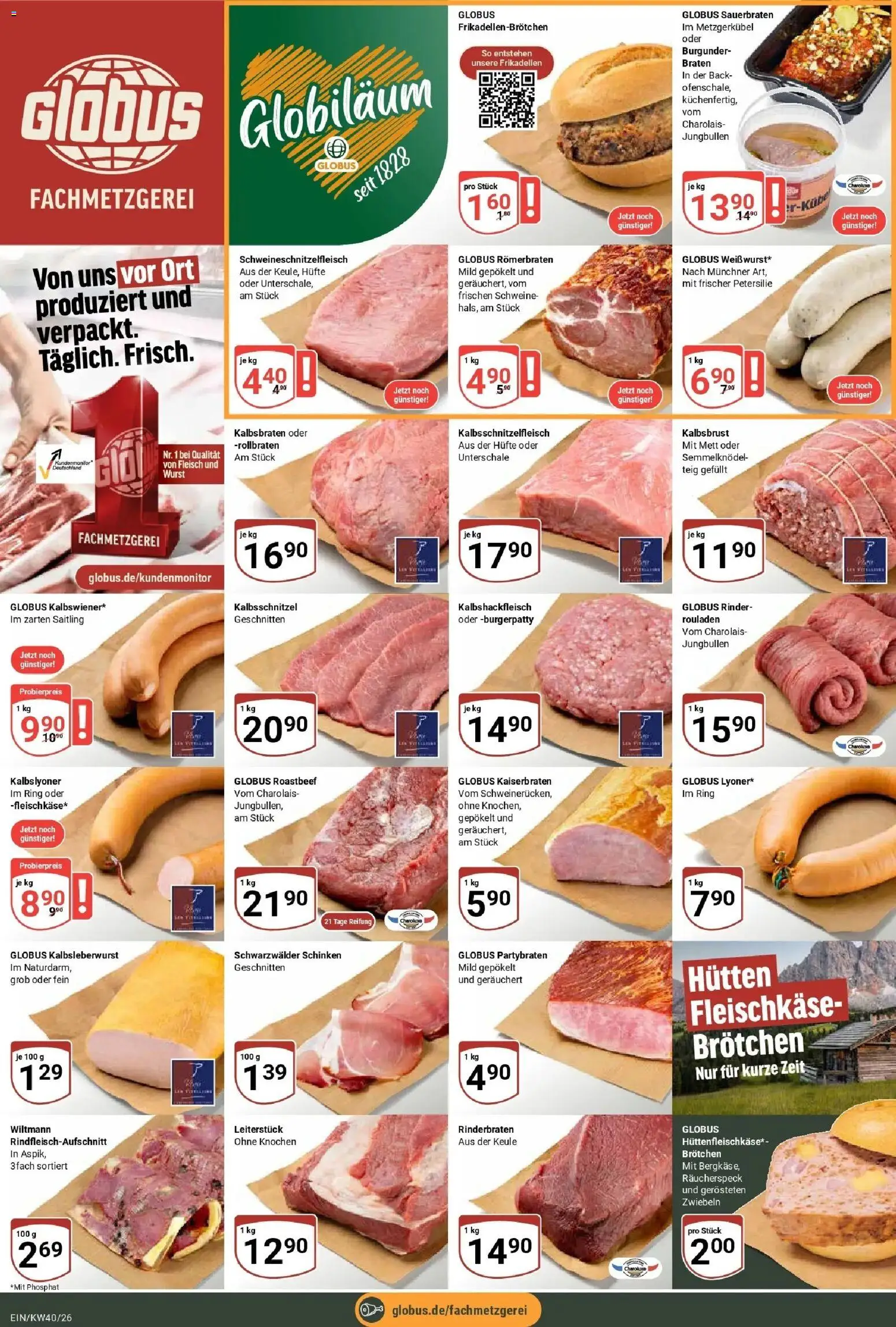 Globus Prospekt Homburg-Einöd (ab 28.09.2026) » Angebote online | Seite: 10 | Produkte: Rinderbraten, Roastbeef, Wurst, Petersilie