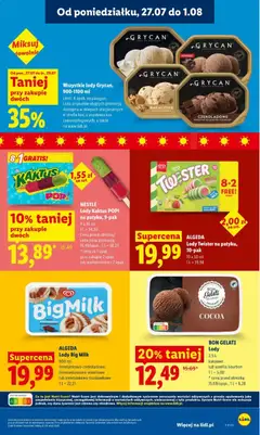 Pogląd oferty "Wszystkie lody Grycan, 900-1100 ml, Wszystkie lody Grycan, 900-1100 ml" - ważna od 27.07.2026 | Strona: 67