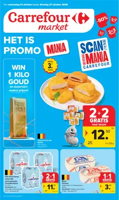 Carrefour market folder - Voorbeeld van een folder van Carrefour market, geldig van 21/10/2026