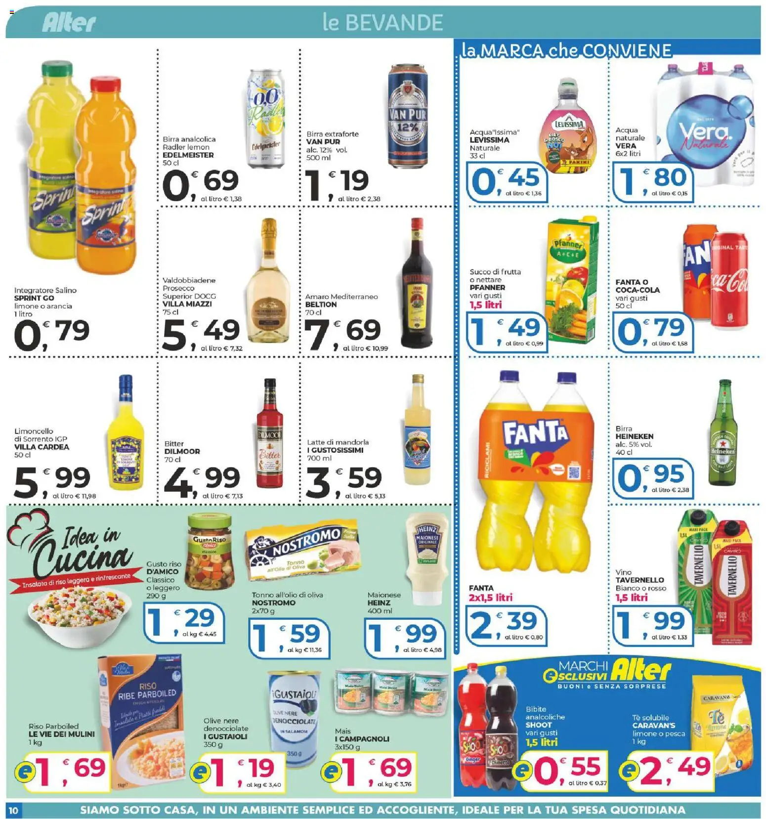 Volantino Alter Discount del 10.06.2026 | Pagina: 10 | Prodotti: Limone, Vino, Tonno, Arancia