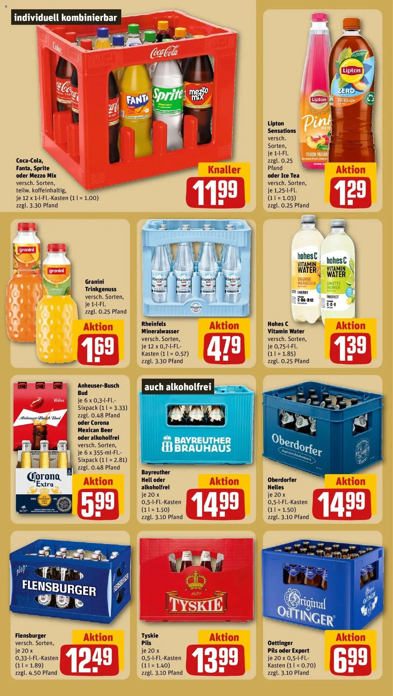REWE Prospekt ab 28.09.2026 zum Blättern » Angebote | Seite: 22 | Produkte: Coca cola, Oettinger, Mineralwasser, Flensburger