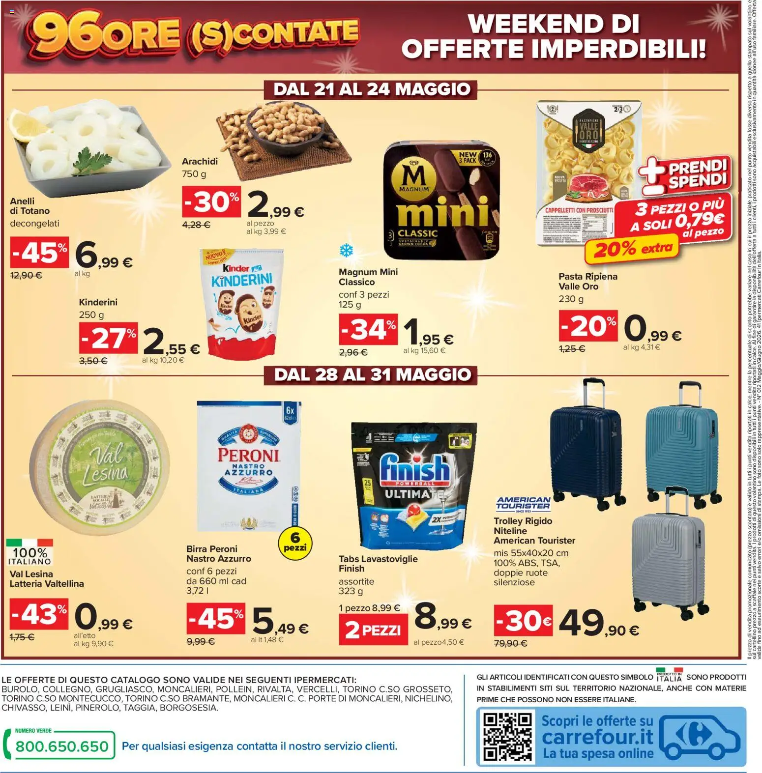 Volantino Carrefour del 19.05.2026 | Pagina: 38 | Prodotti: Birra, Pasta, Totano, Trolley