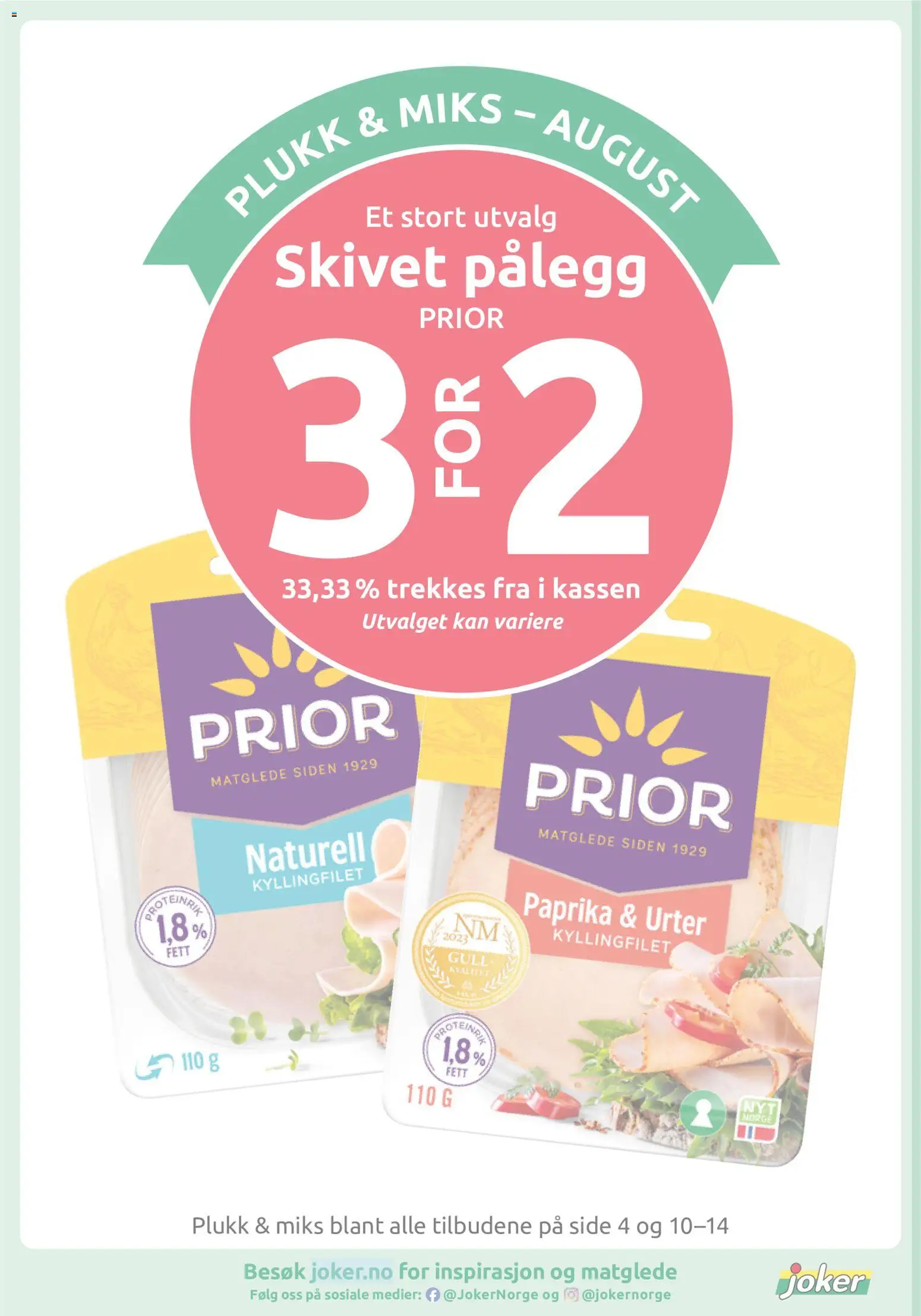 {H1} | Side: 12 | Produkter: Pålegg, Paprika, Urter, Kyllingfilet