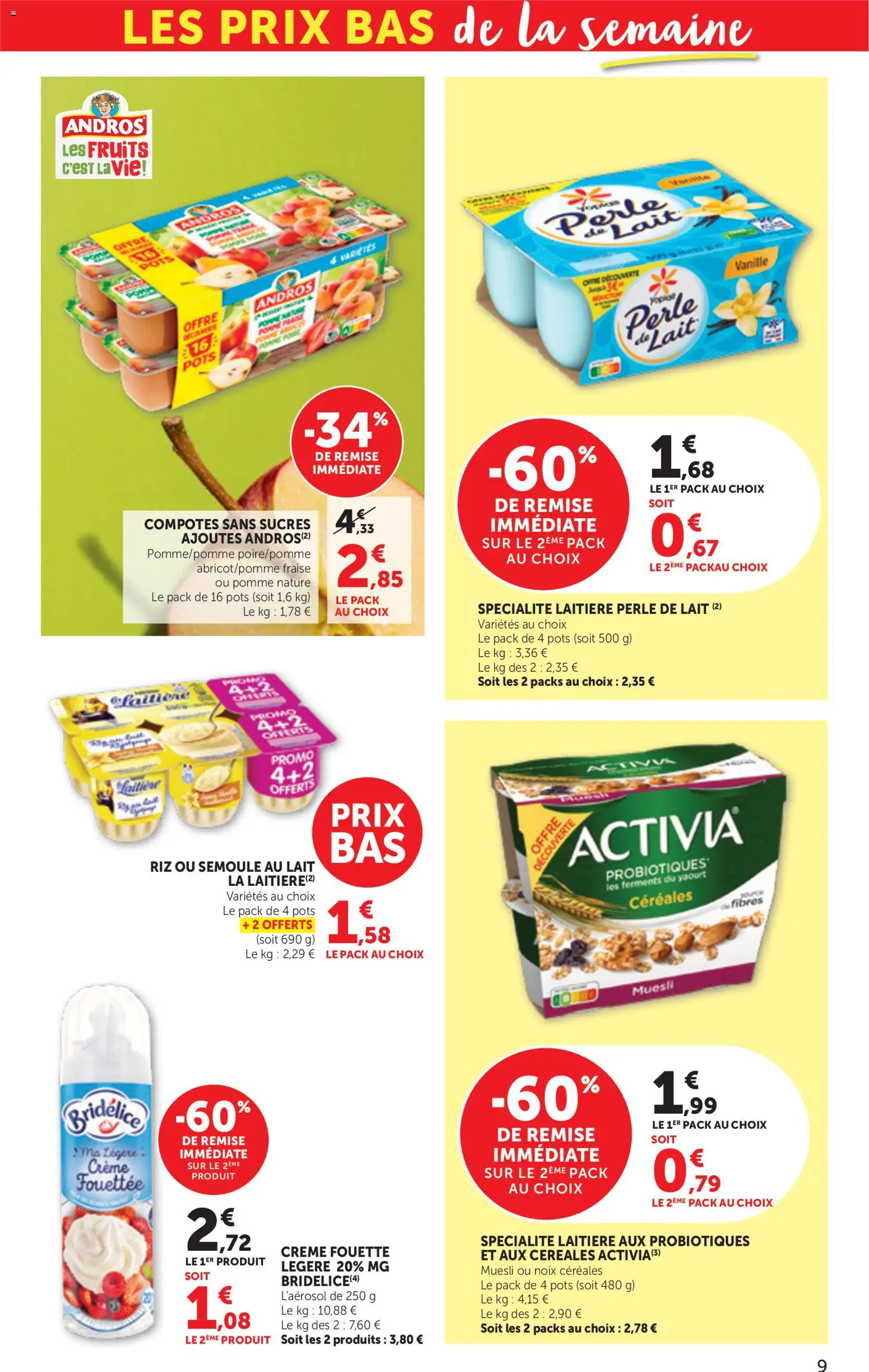 {H1} | Page: 9 | Produits: Vanille, Perle de lait, Riz, Noix