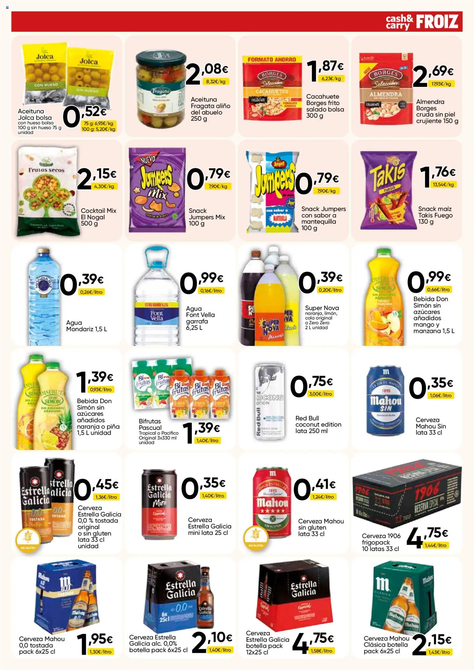 Froiz - Folleto Cash │ válido desde el 30/09/2026 | Página: 7 | Productos: Red Bull, Frutos secos, Mantequilla, Agua