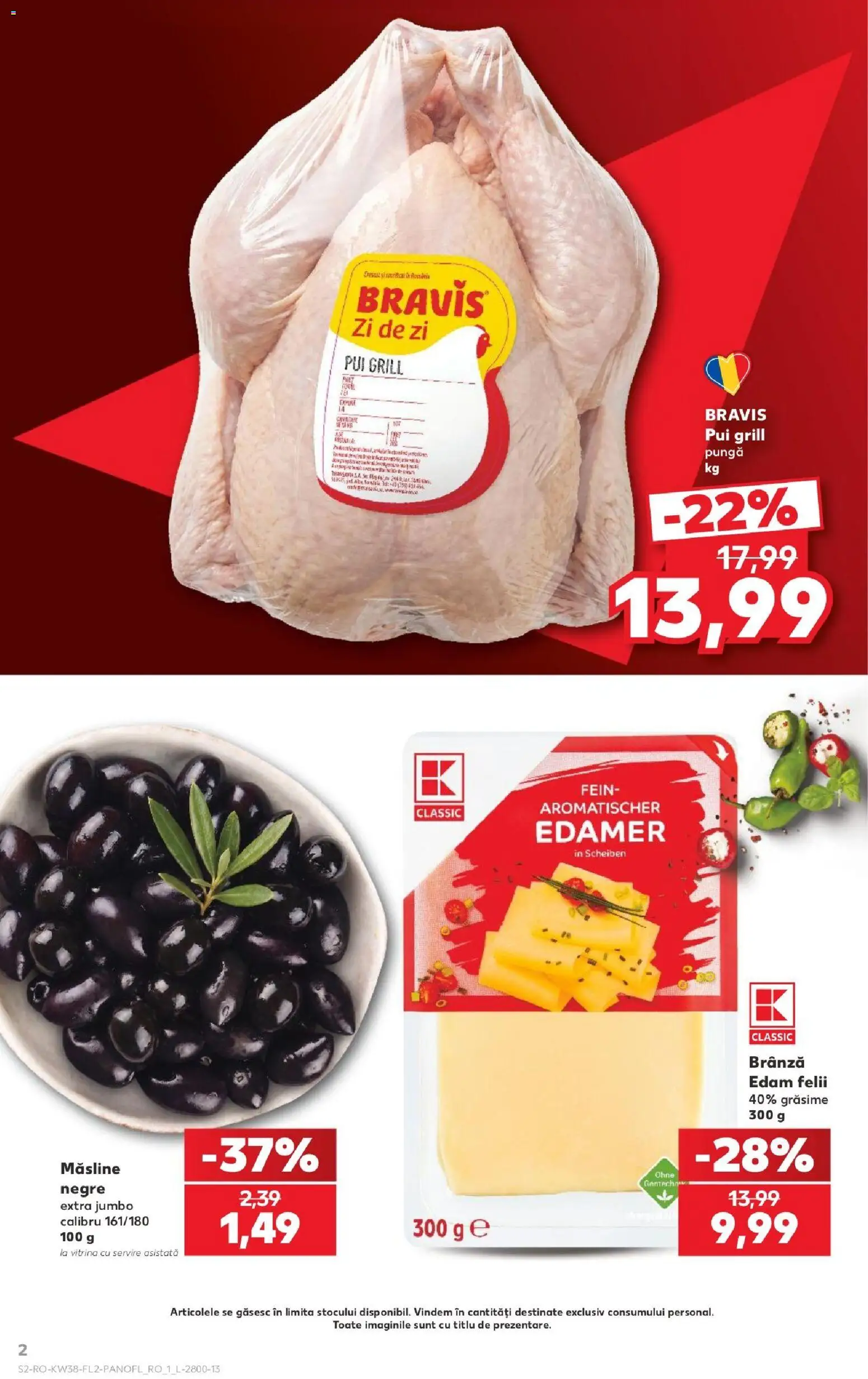 Noul catalog Kaufland – valabil de la 16.09.2026 | Pagină: 2 | Produse: Pui grill, Grill, Vitrină, Măsline