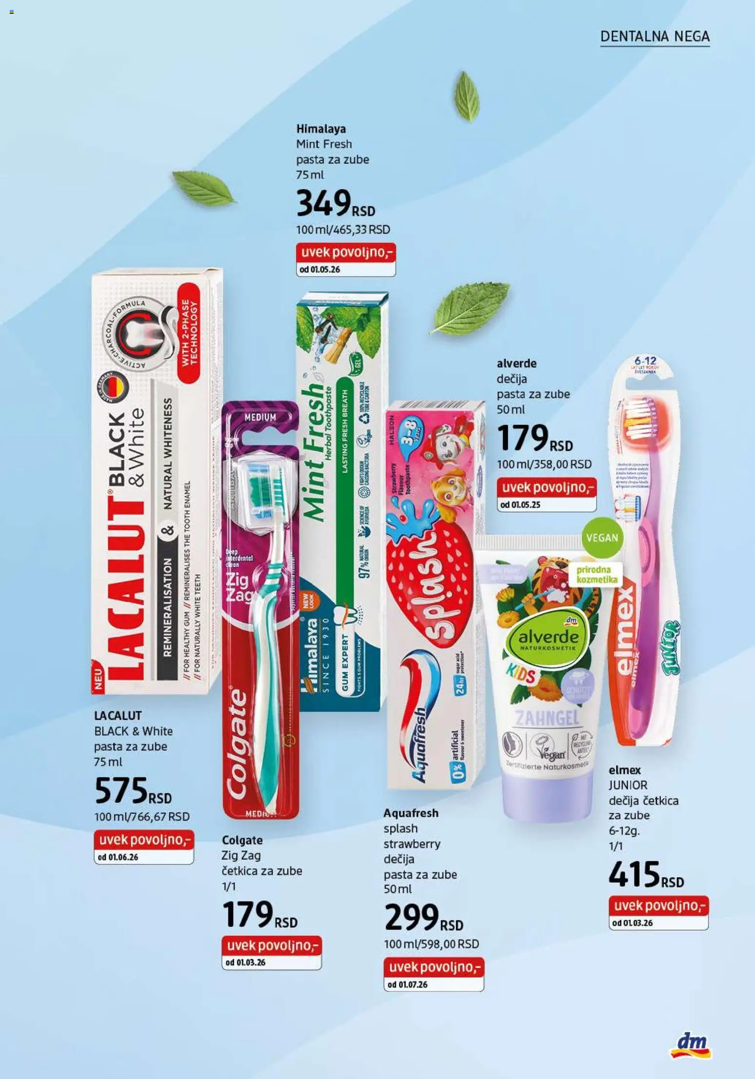 DM Drogerie katalog - važi od 01.08.2026 | Strana: 21 | Proizvode: Colgate, Pasta, Pasta za zube, Četkica za zube