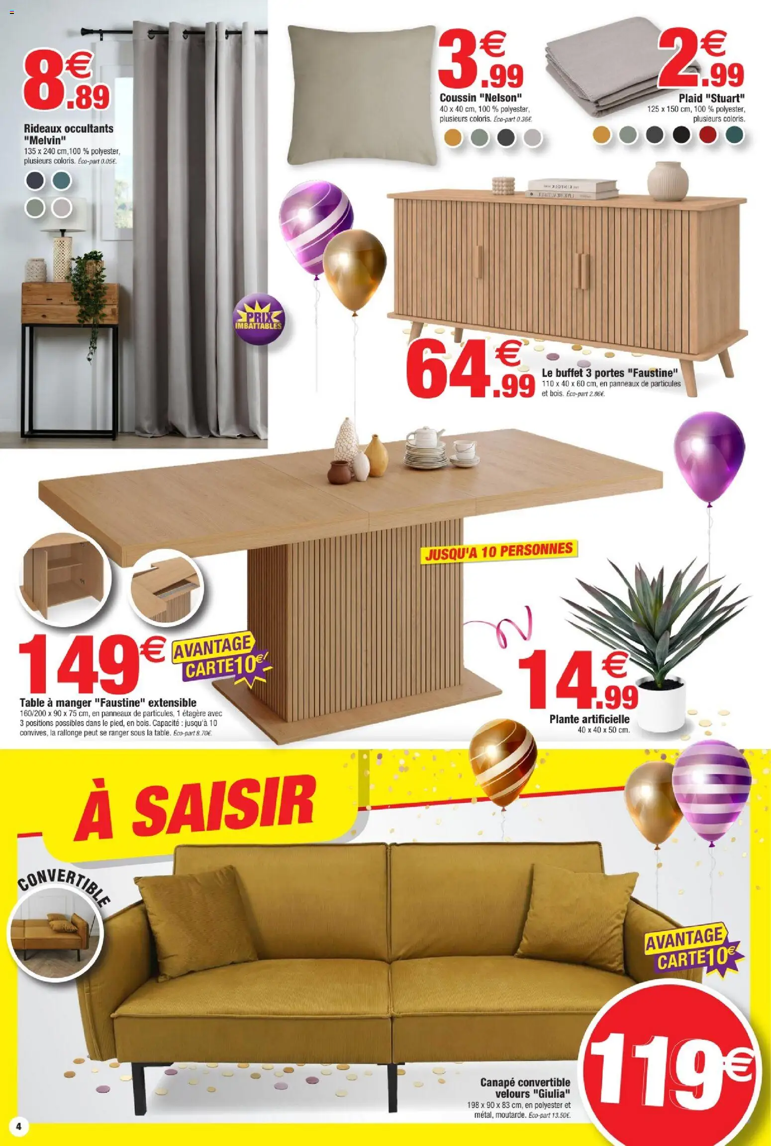 {H1} | Page: 4 | Produits: Plaid, Étagère, Buffet, Portes