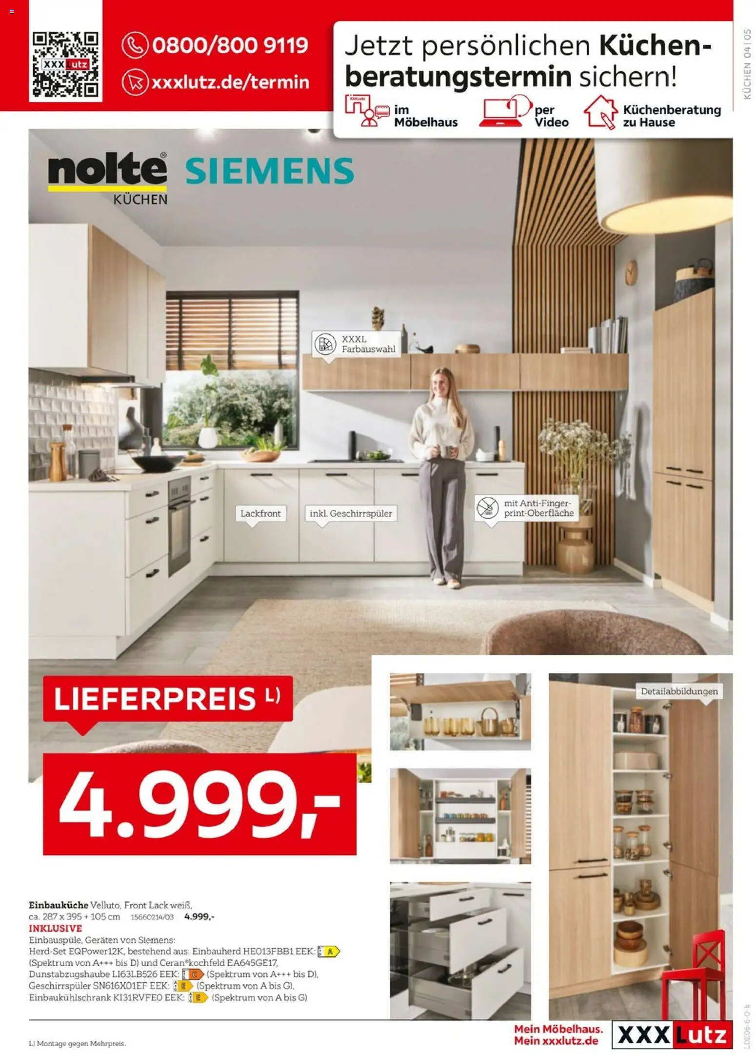 XXXLutz Küchenwelt – gültig ab 06.06.2026 | Seite: 5 | Produkte: Siemens, Geschirrspüler, Einbauküche, Kuchen
