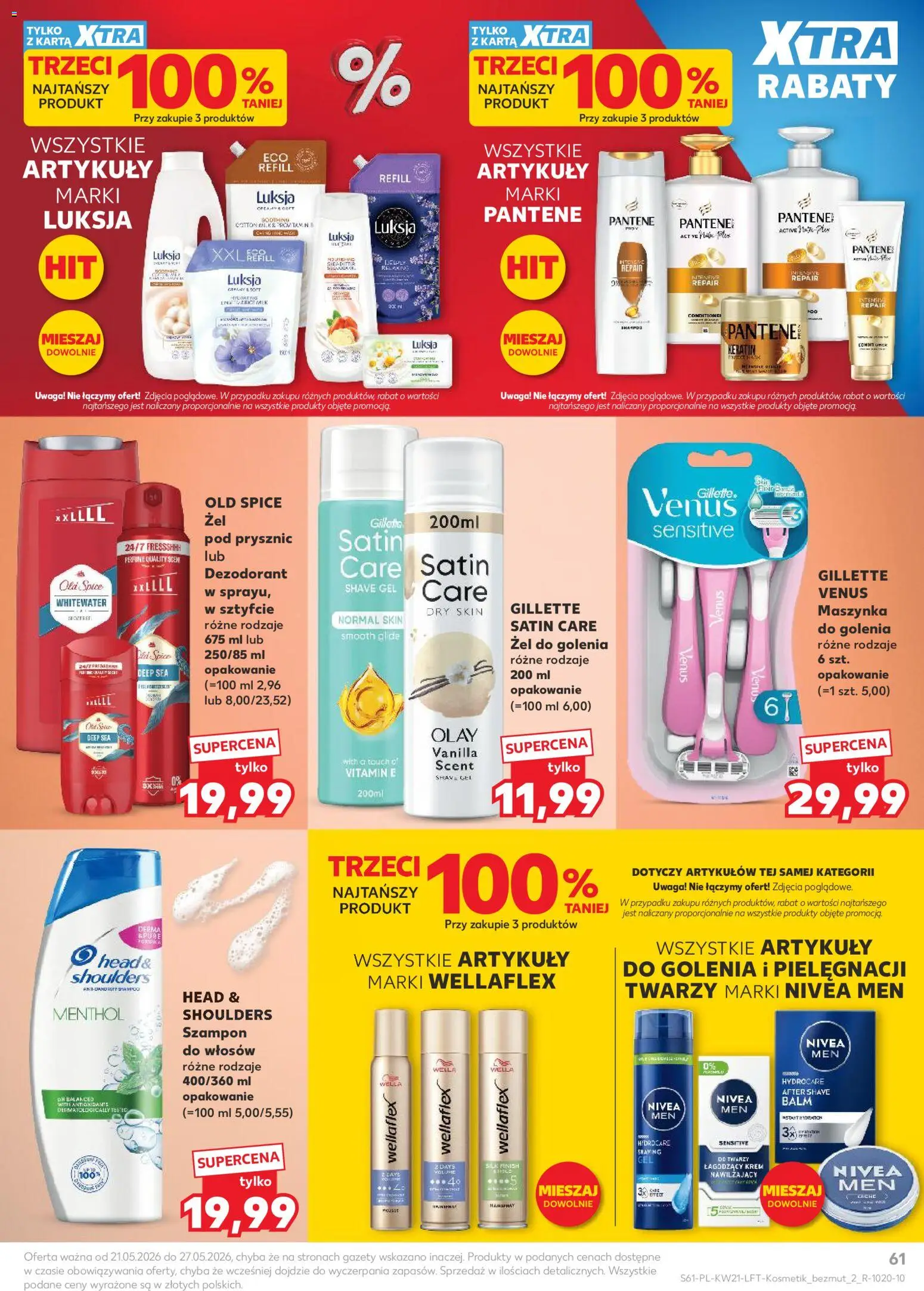 Kaufland Polsko leták od 21.05.2026 | Strana: 61 | Produkty: Finish, Nivea, Krém, Old Spice