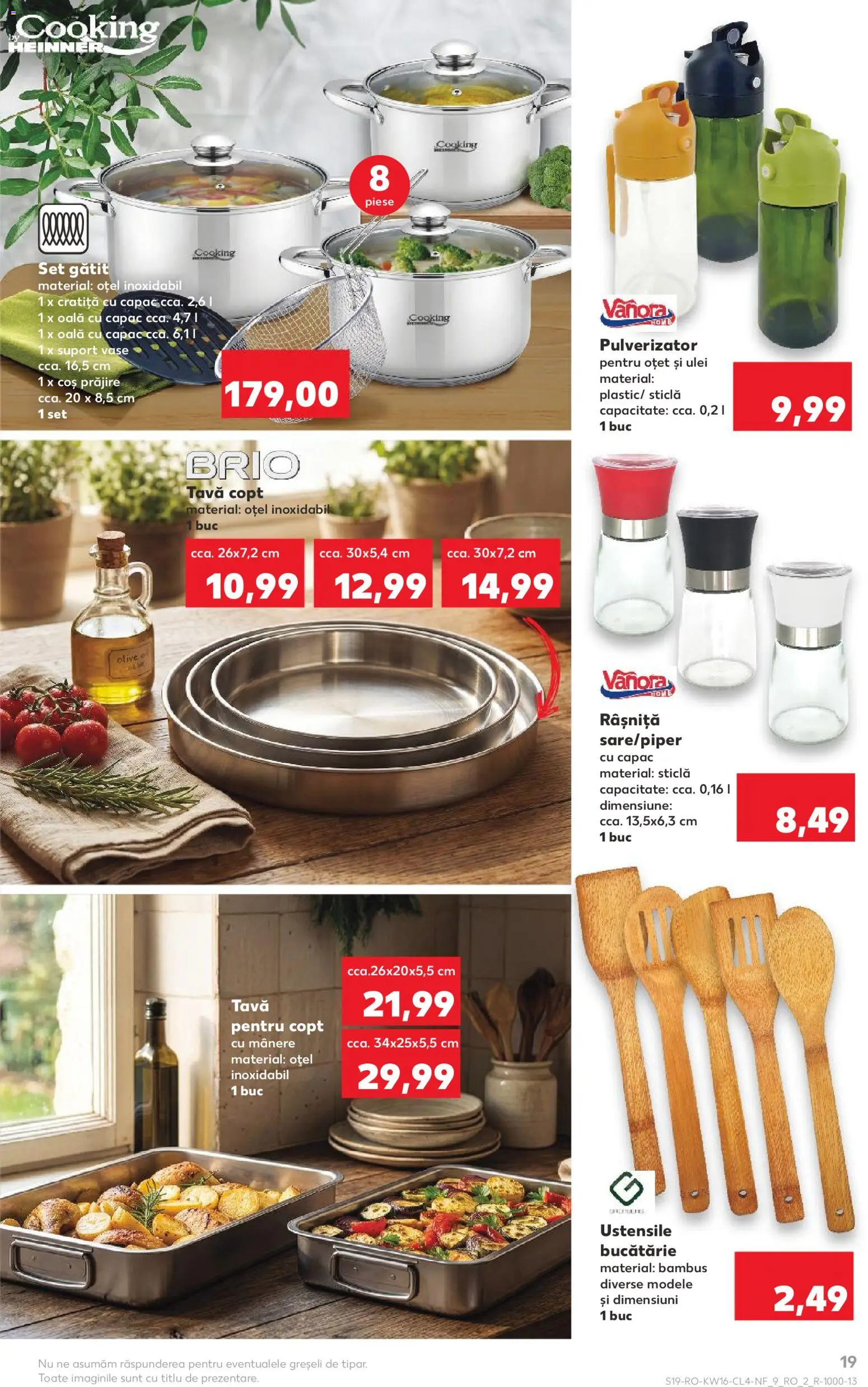 Noul catalog Kaufland – valabil de la 15.04.2026 | Pagină: 19 | Produse: Oală, Coș, Ulei, Oțet