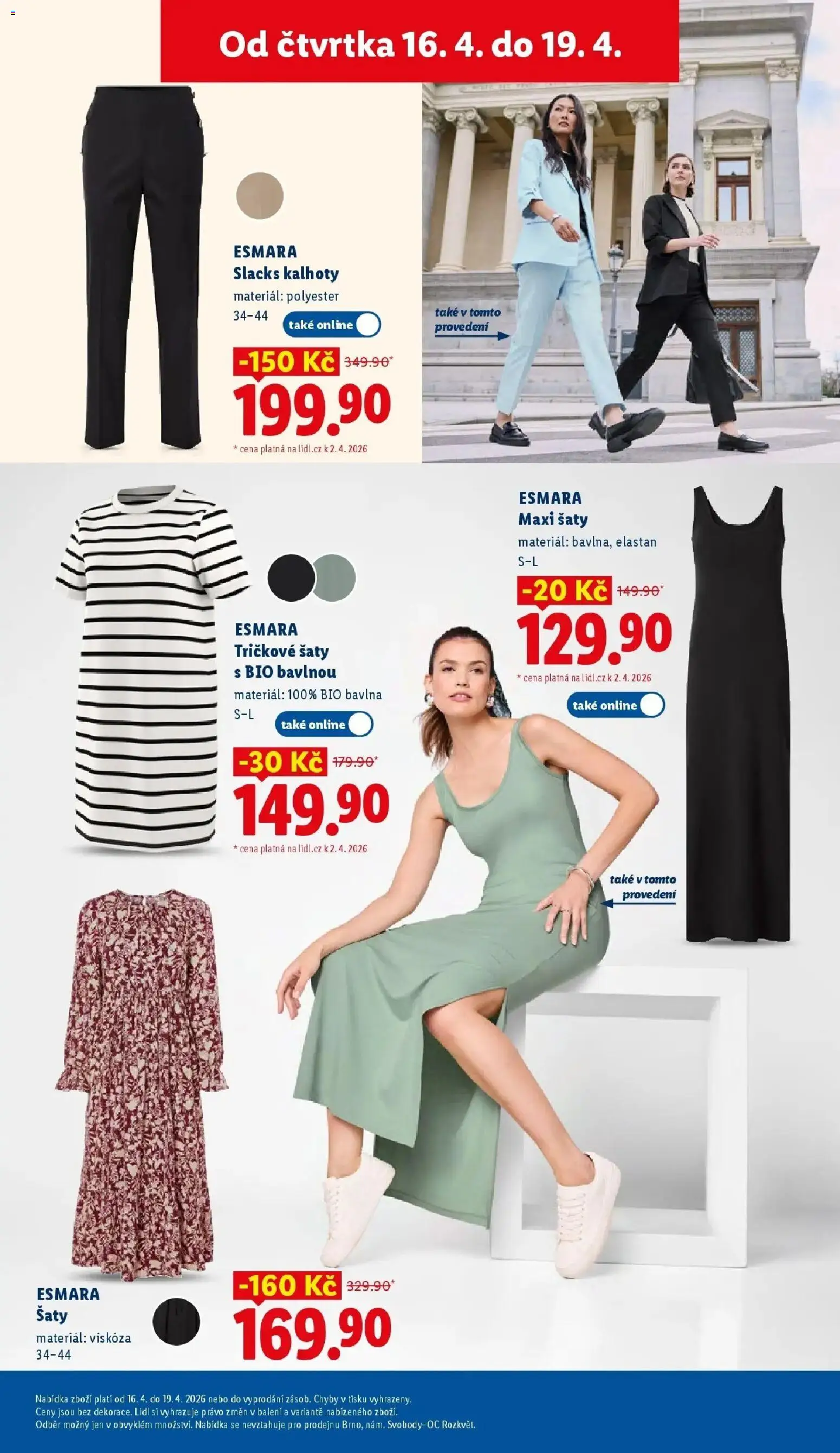 Lidl aktuální leták od 16.04.2026 | Strana: 37 | Produkty: Šaty, Kalhoty, Pants