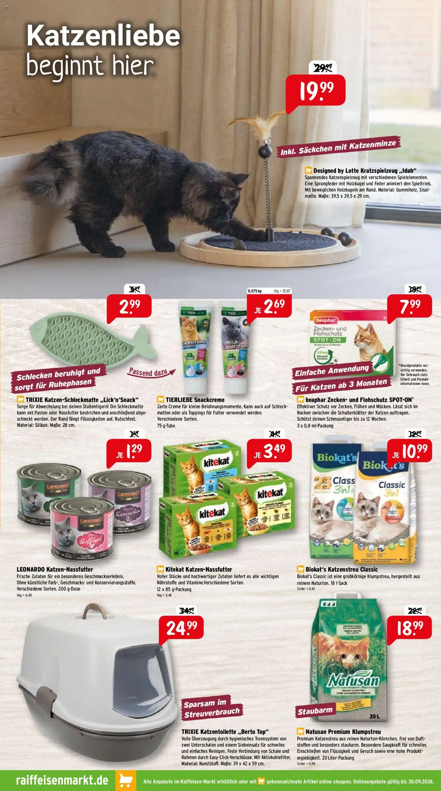 Raiffeisen Markt Prospekt – gültig ab 01.09.2026 | Seite: 5 | Produkte: Top, Milch, Duft, Creme